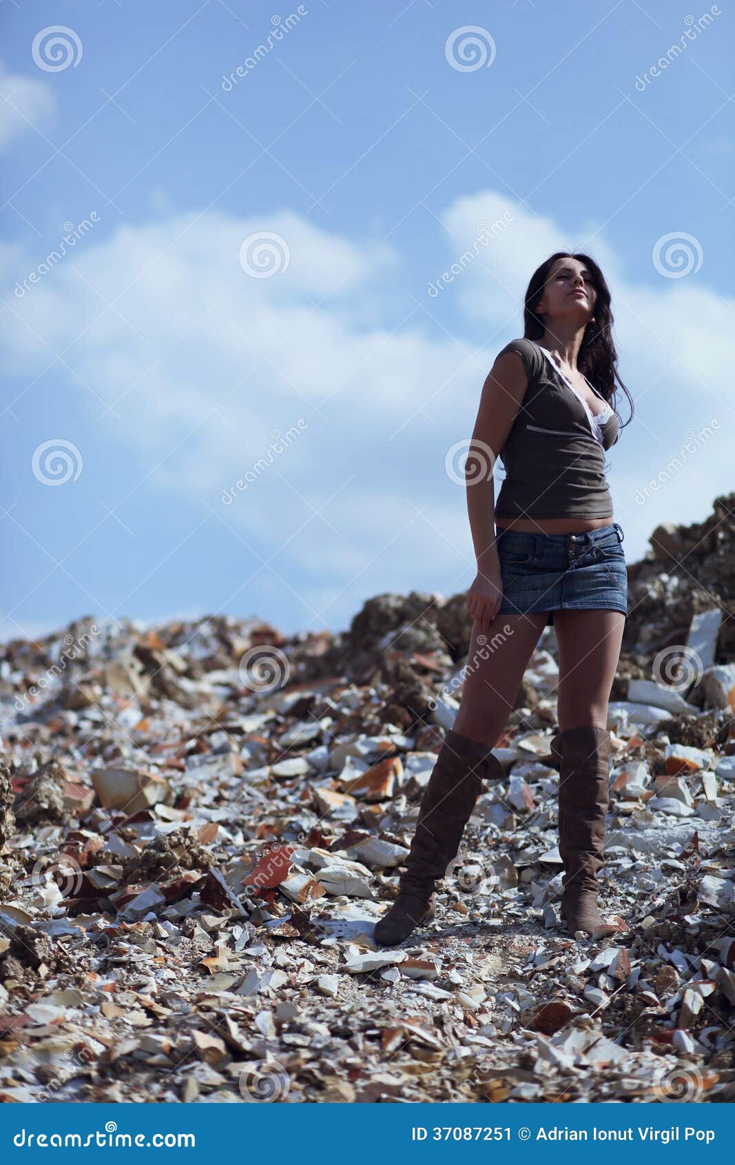 Woman with Superior Attitude Stock Image - Image of away, attitude: 37087251