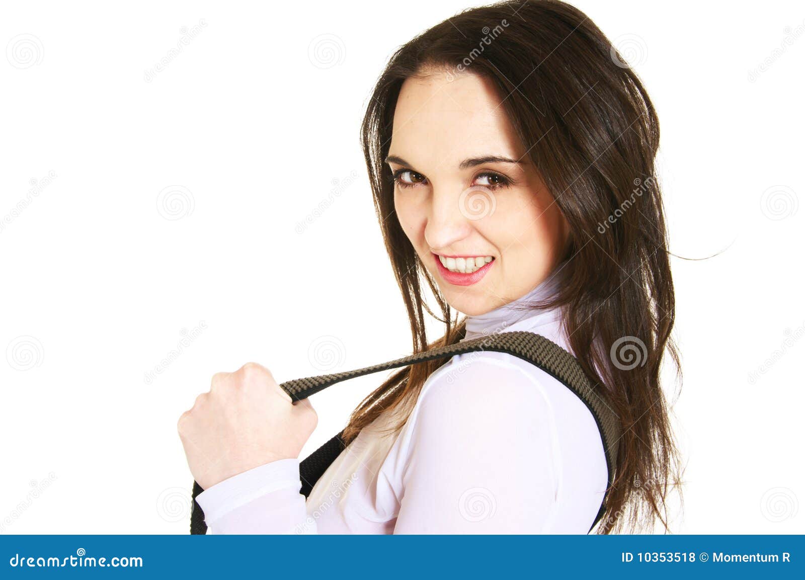 Woman with suspenders stock photo. Image of model, business 10353518