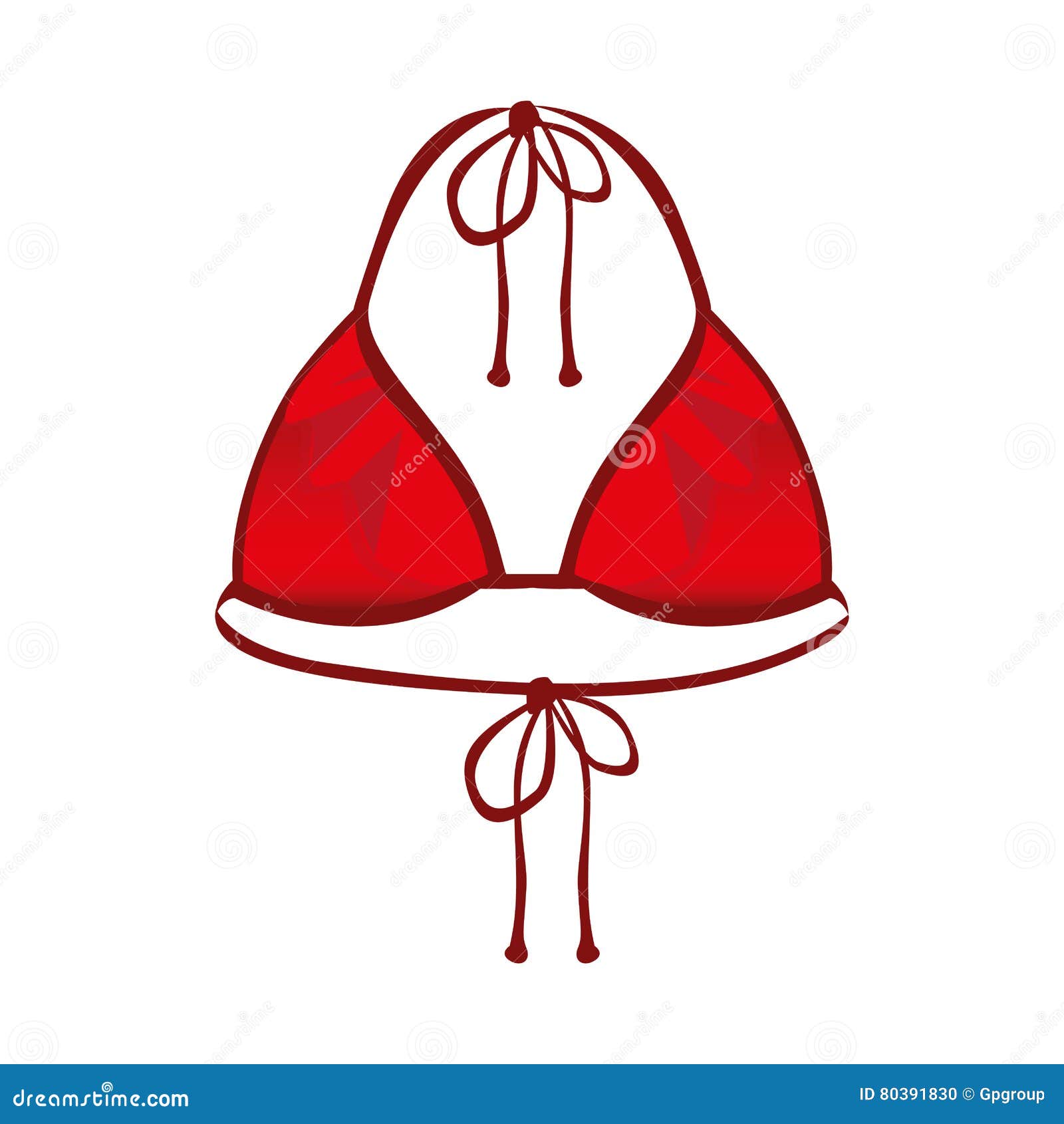 Woman swimsuit icon image stock vector. Illustration of objects 80391830