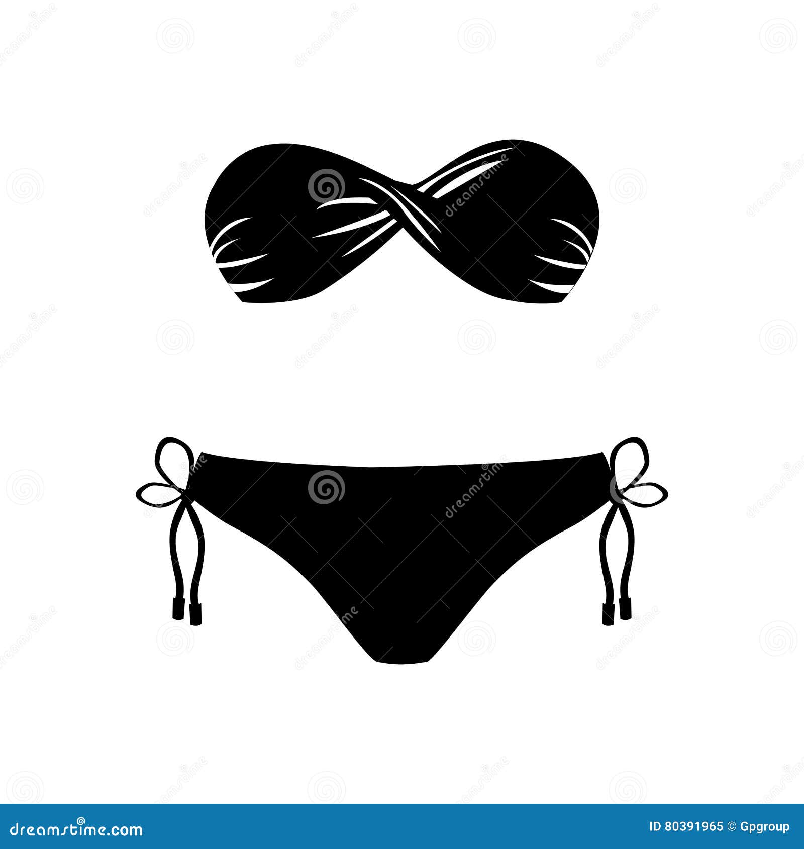 Woman swimsuit icon image stock vector. Illustration of casual 80391965