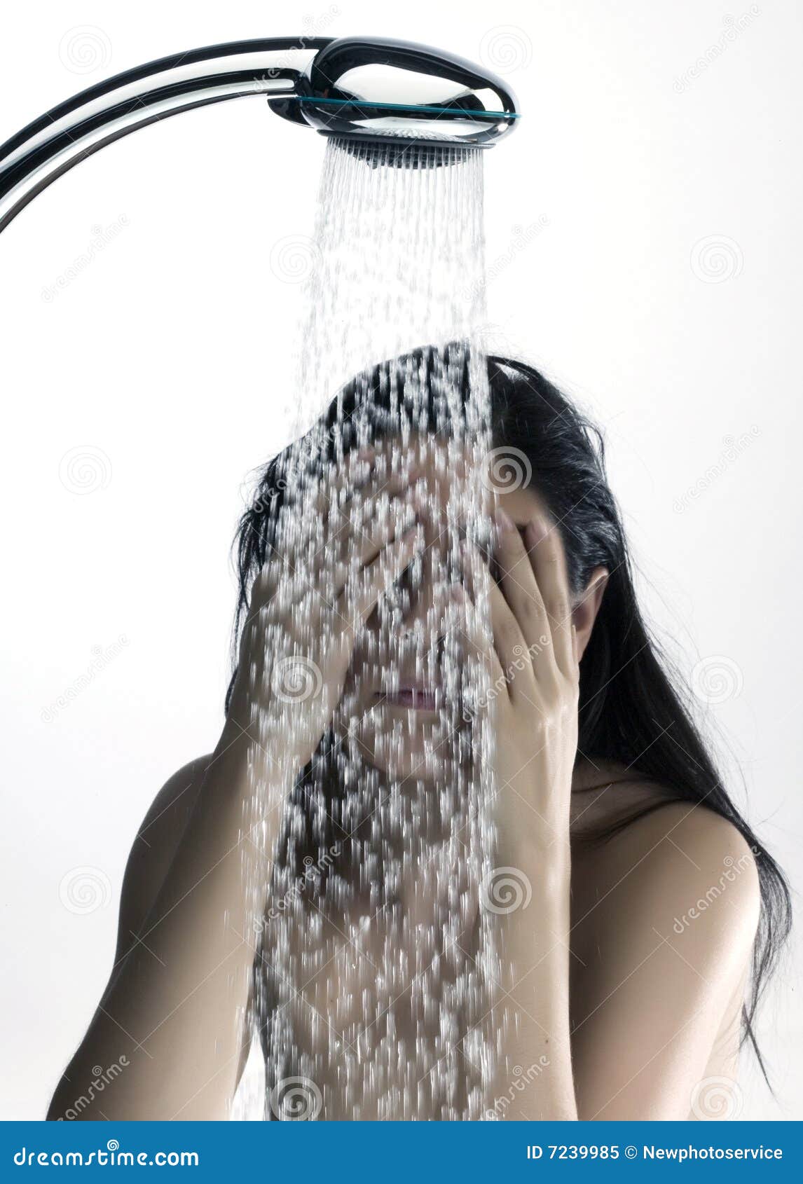 Woman taking a shower stock image. Image of girl, bodycare 7239985