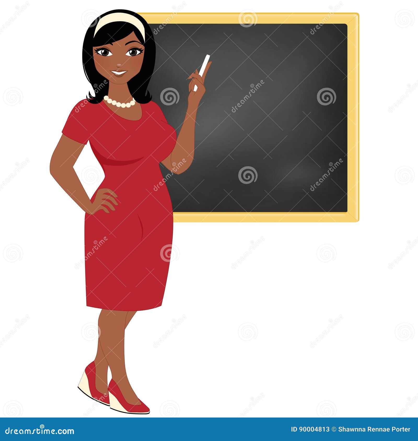 Woman Teacher Stock Illustration Illustration Of Happy 90004813