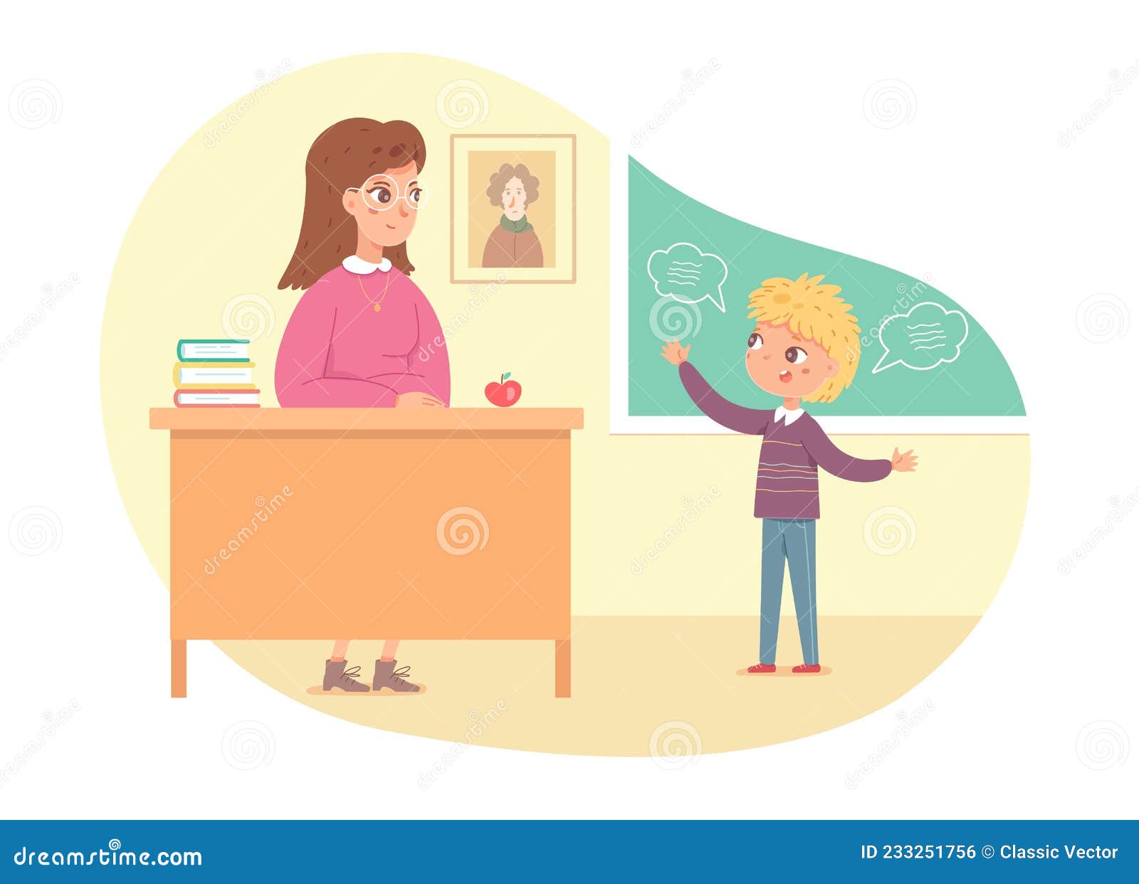 student speech clipart