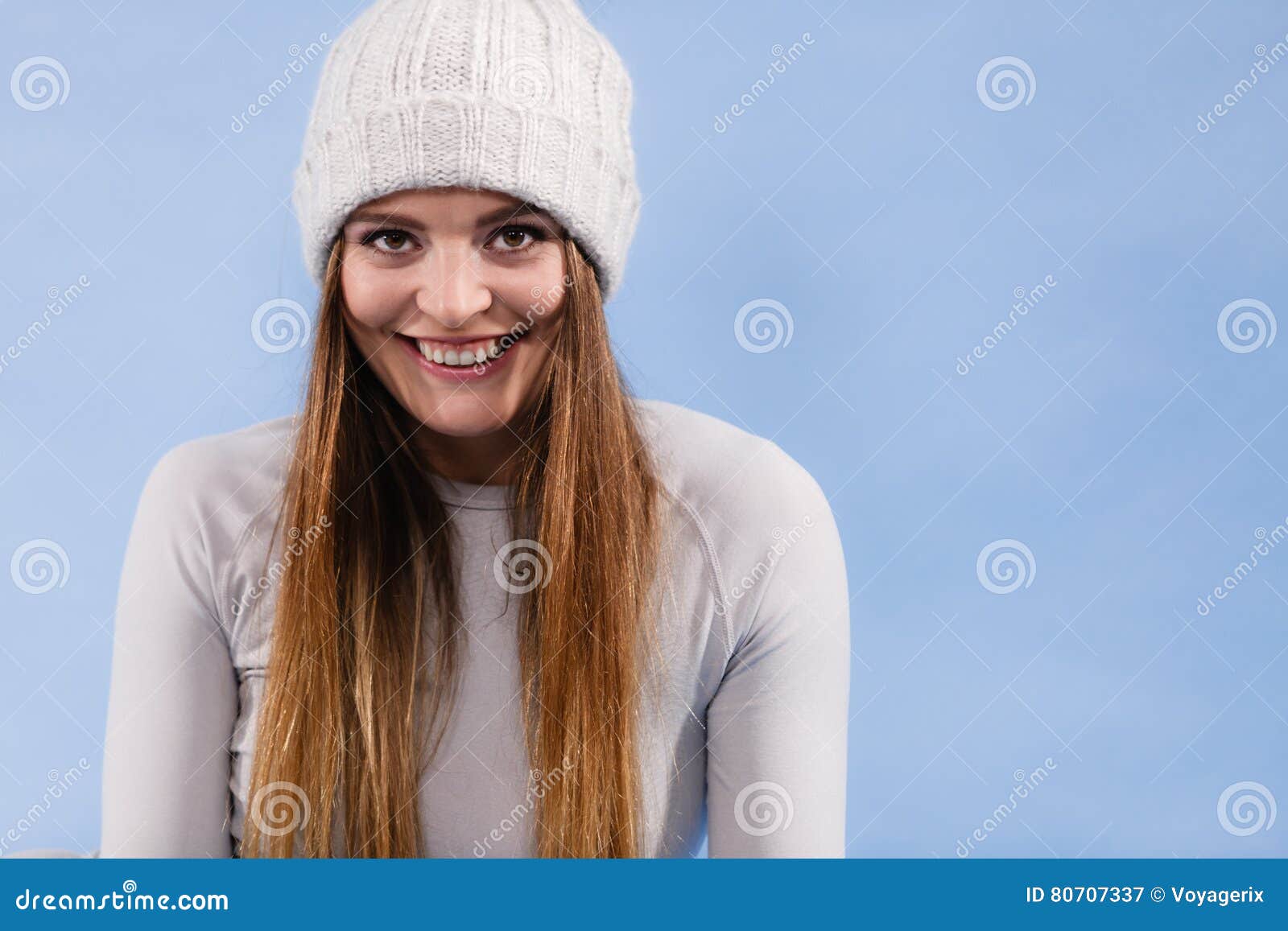 woman in thermal underwear