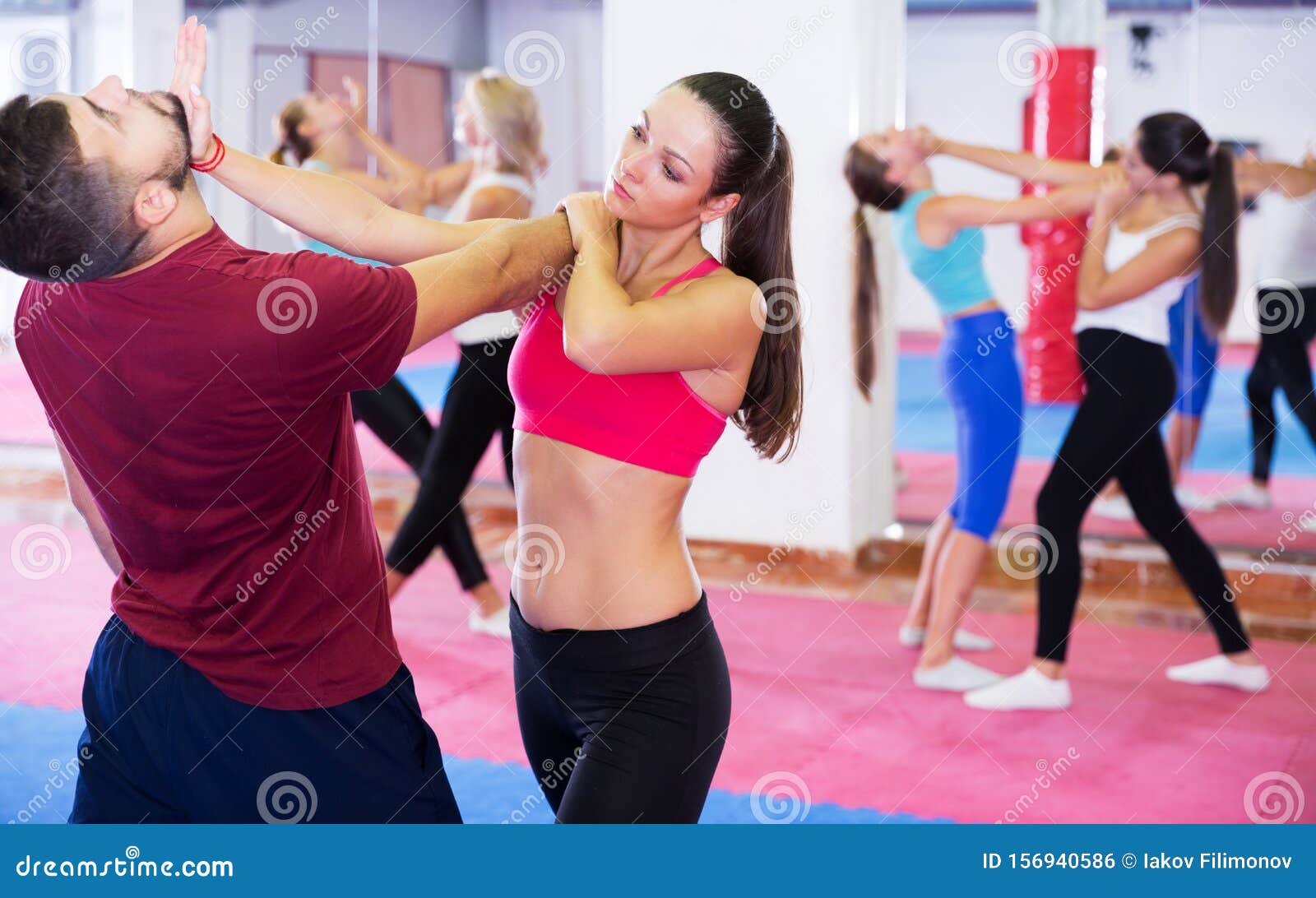 Woman Training Self Defence Moves Stock Photo Image Of Lifestyle Fighter Woman Training Self Defence Moves Stock Photo Image Of Lifestyle Fighter