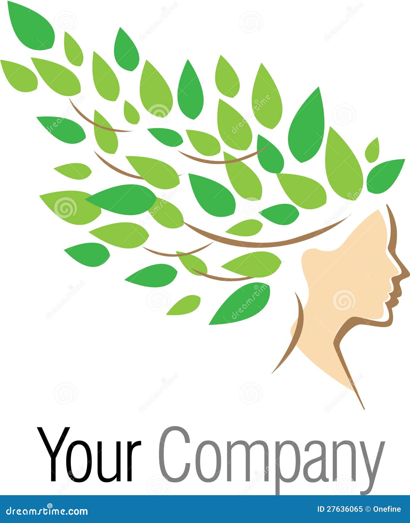 woman tree logotype
