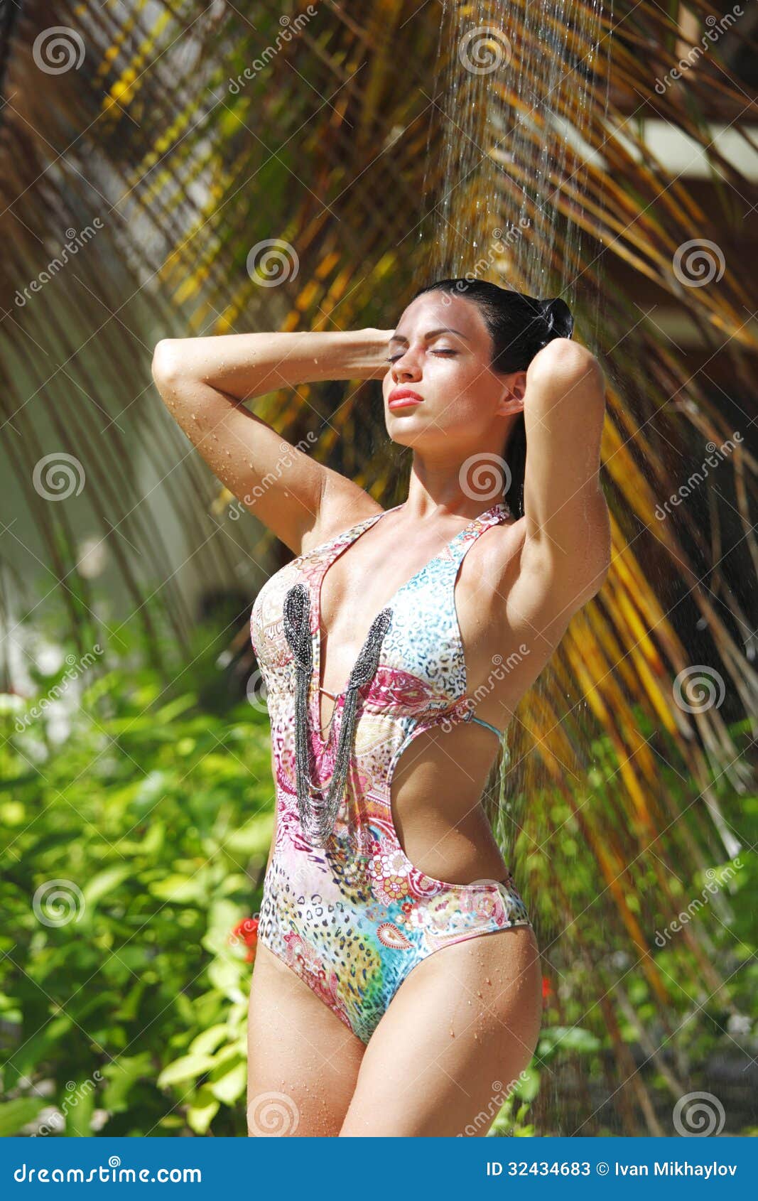 Sexy Woman In Shower