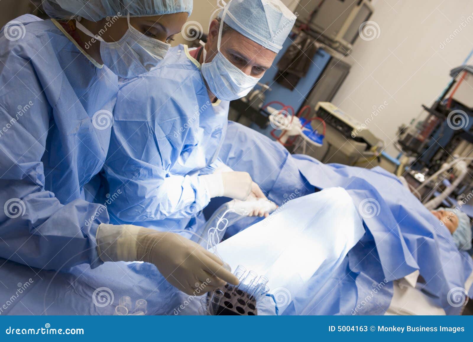 woman undergoing egg retrieval procedure