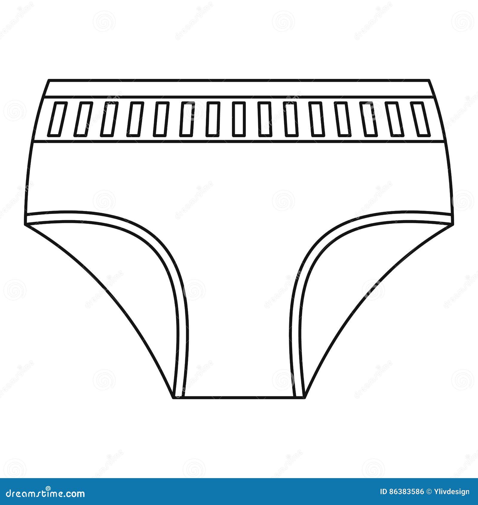 Woman Underwear Icon, Outline Style Stock Vector Illustration of