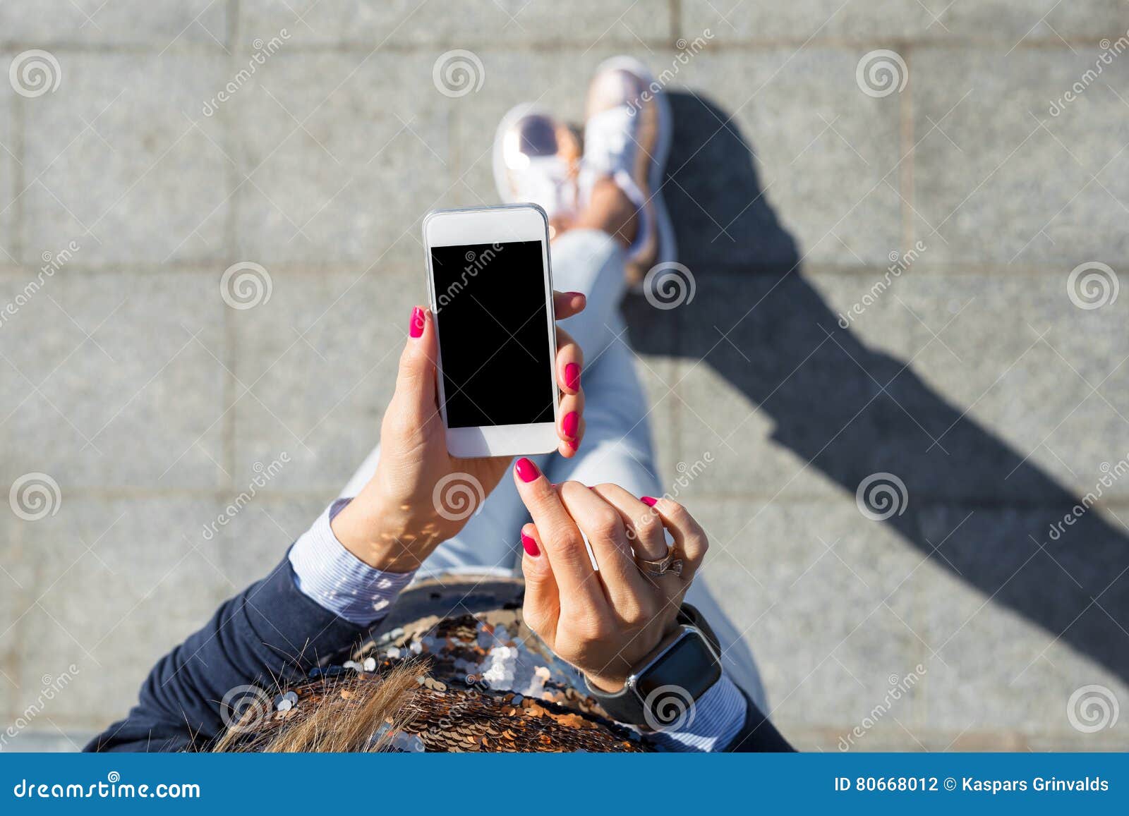 woman using mobile phone