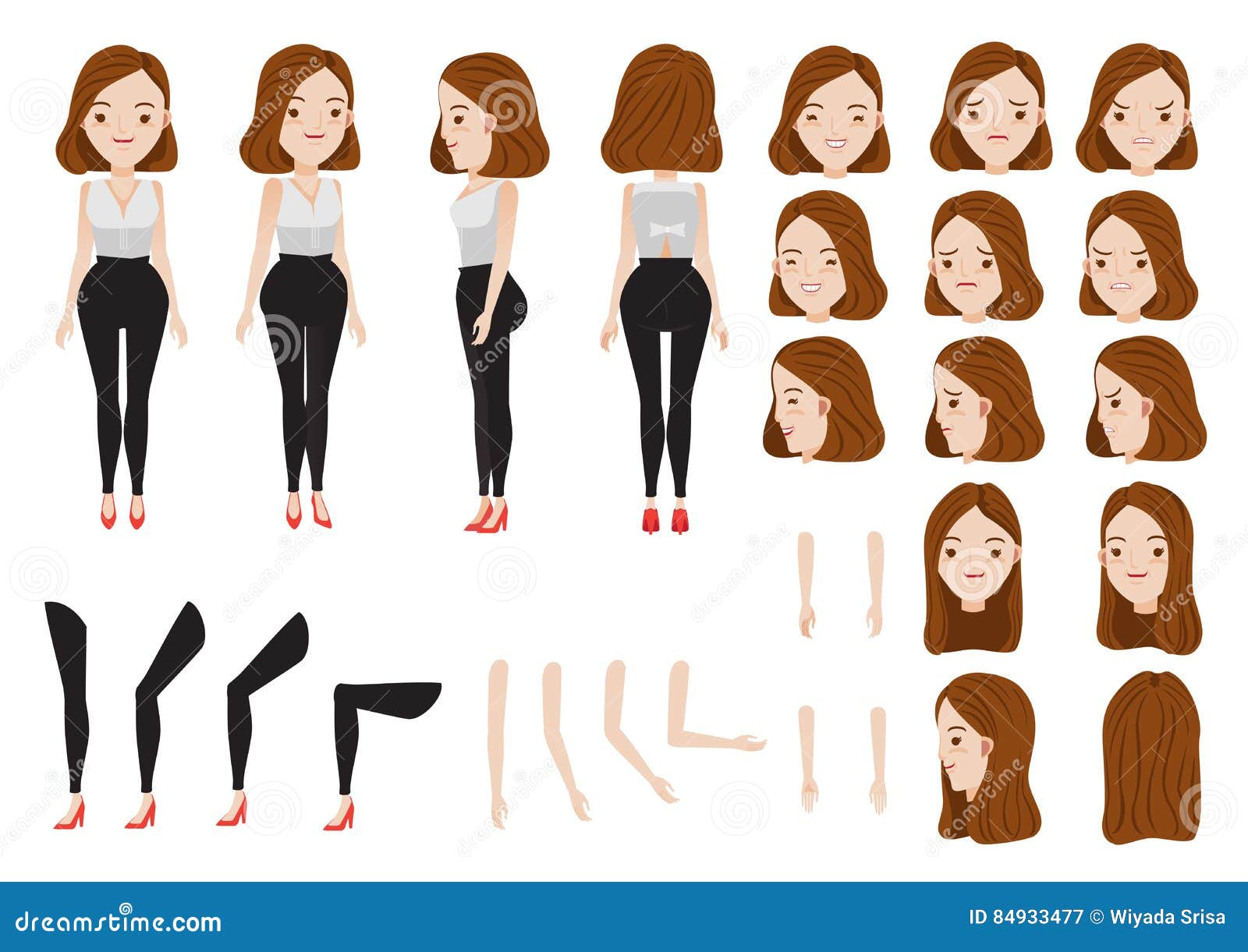 Female Avatar Maker Vector Download