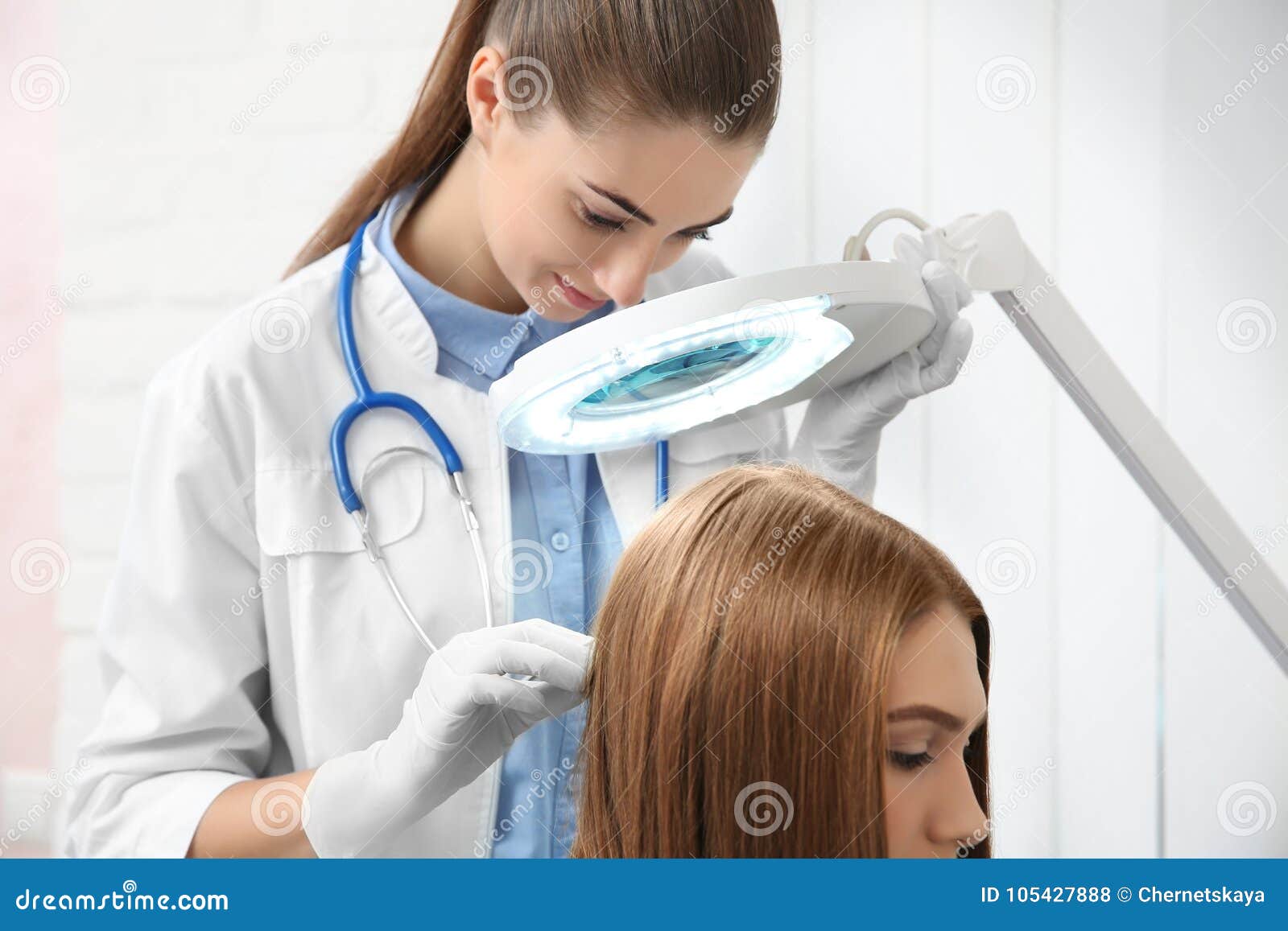 Woman Visiting Dermatologist Stock Photo Image of loss, healthcare