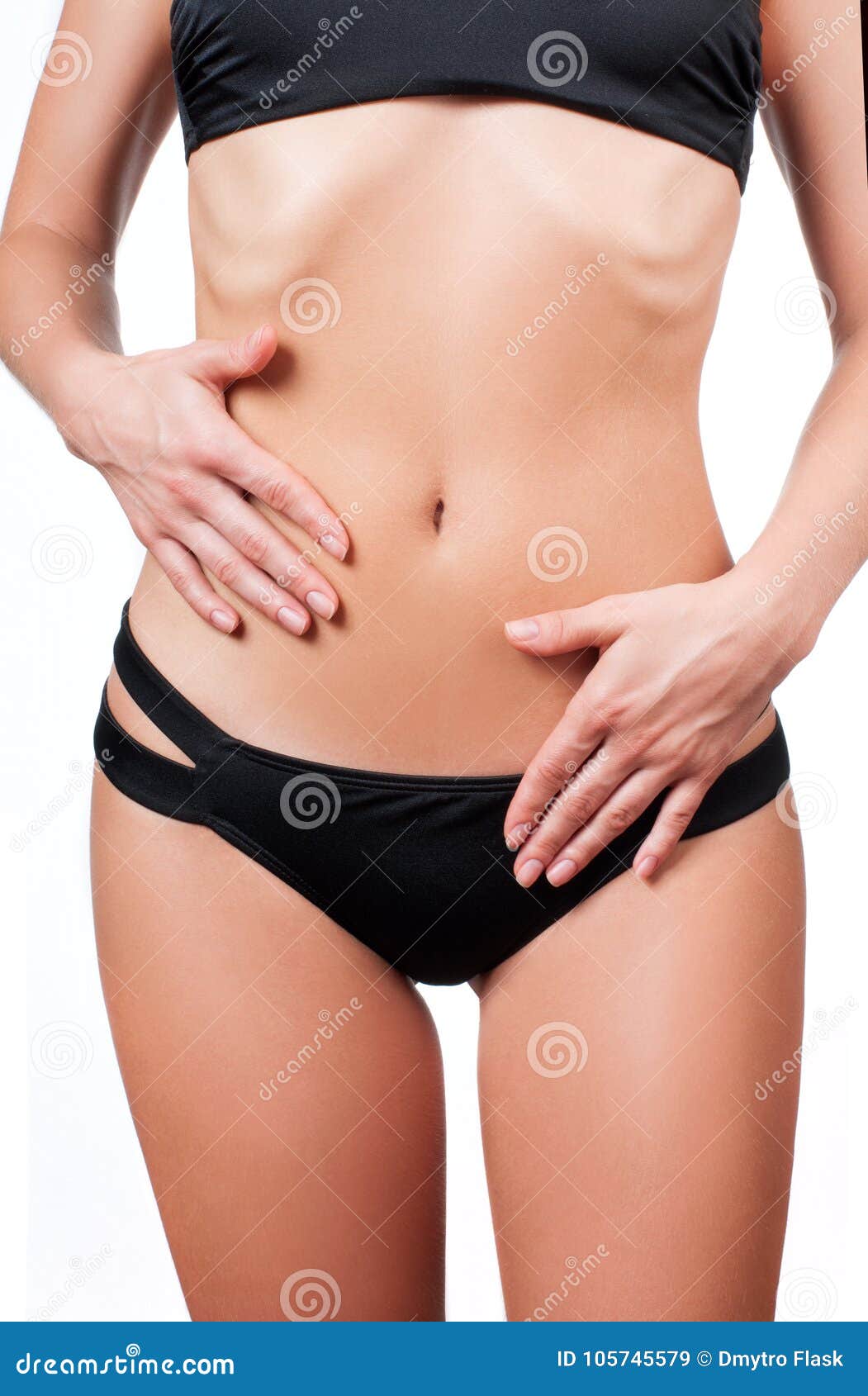 Woman Waist. Girl with Perfect Body Shape, Flat Belly in Underwear Stock  Image - Image of fitness, cellulite: 105745579