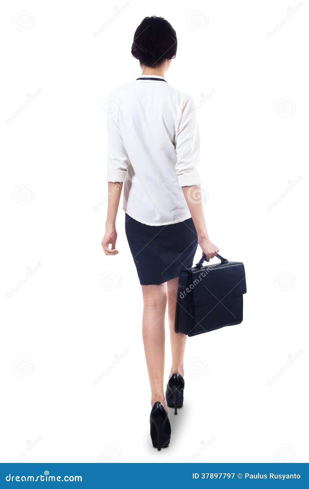 Woman Walking with Briefcase Stock Image Image of elegance, businesswoman 37897797