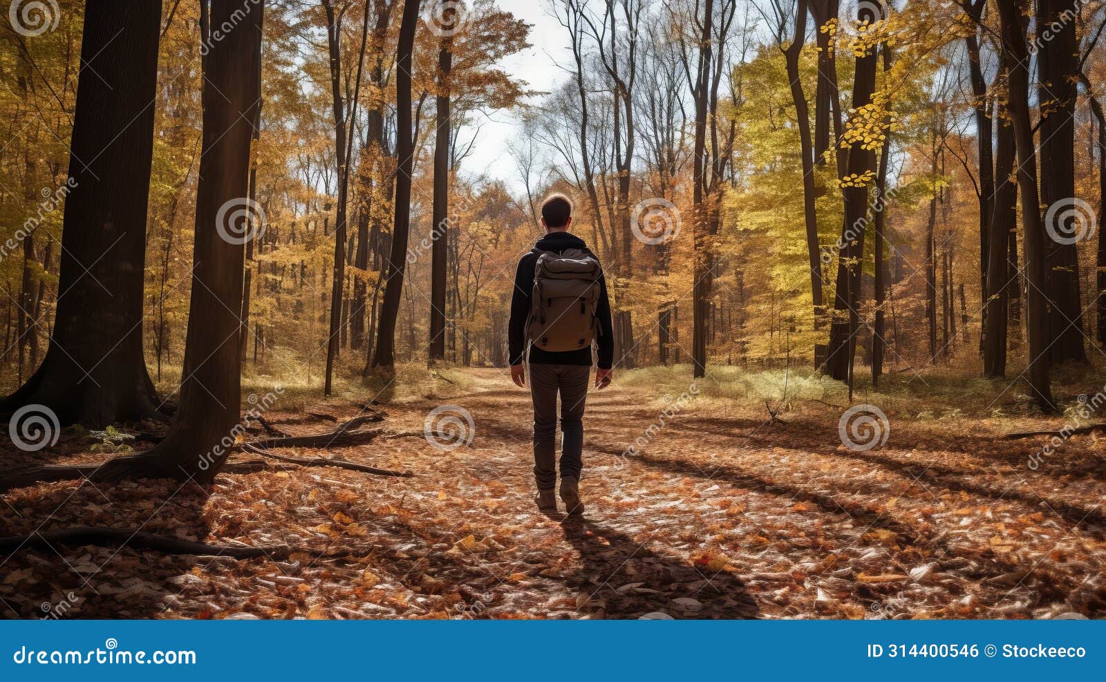 eric's autumn adventure: a journey through the woods