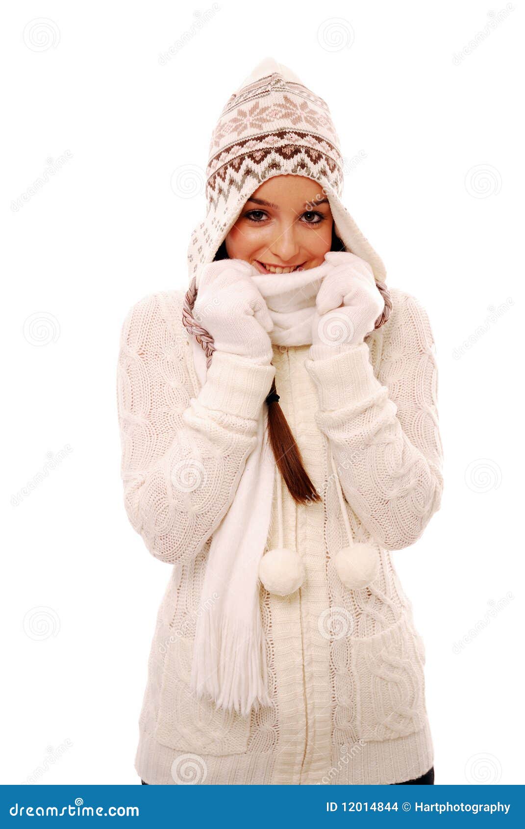 Woman In Warm Winter Clothing Stock Photo Image of teenager