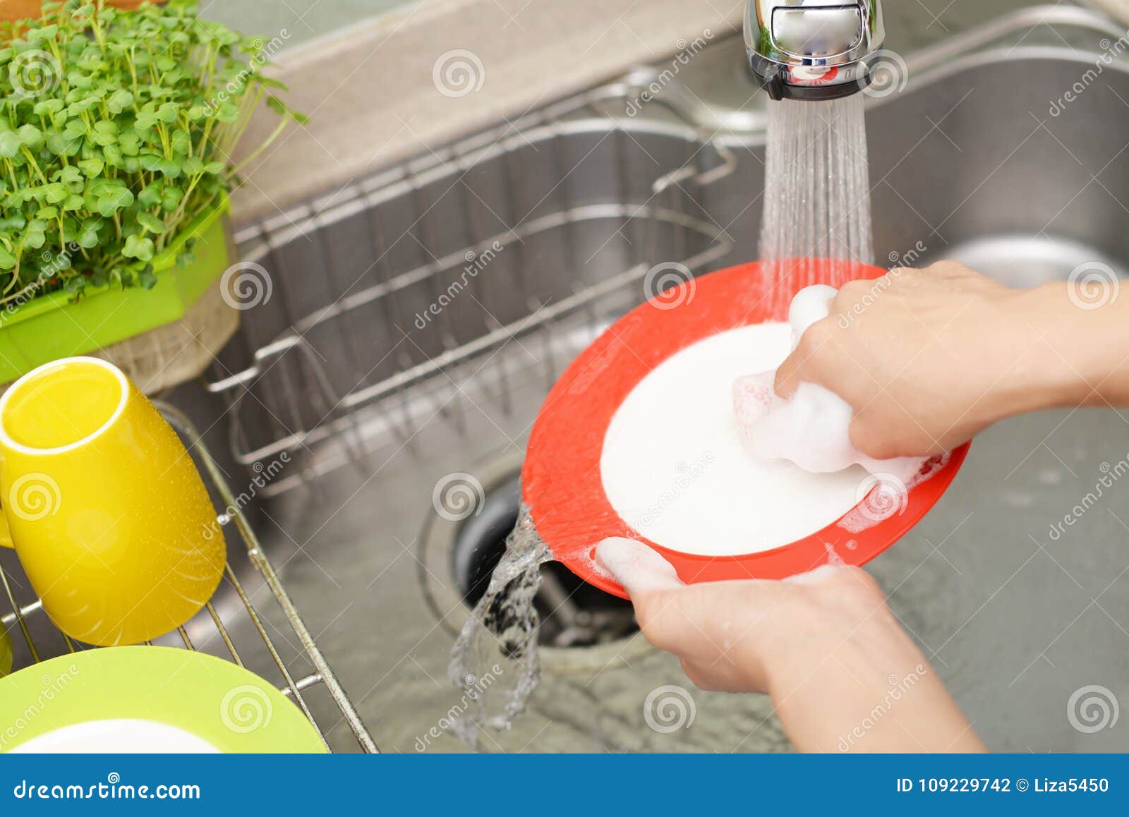 Woman Wash The Dishes Stock Photo Image Of Japanese 109229742