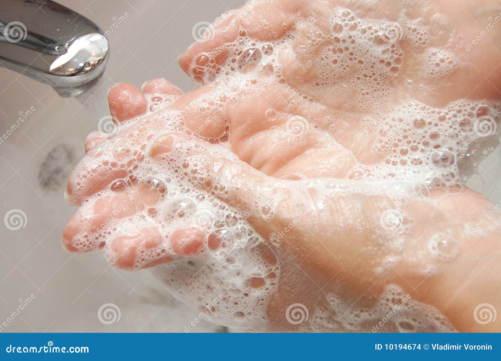 Woman Washing Hand Under Running Stock Photo Image of hygiene