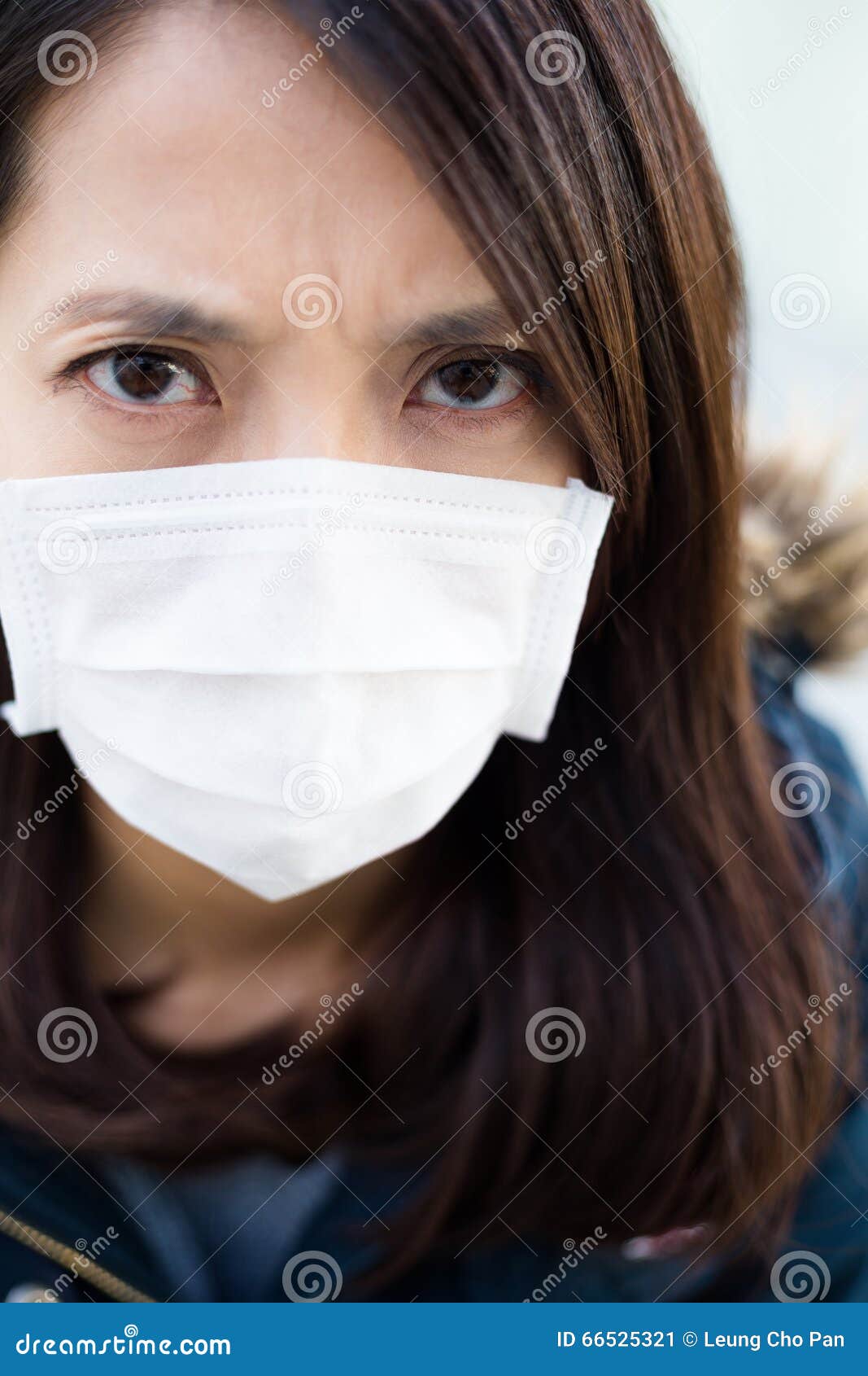 Woman Wear Medical Mask Close Up Stock Image - Image of face, clothes ...