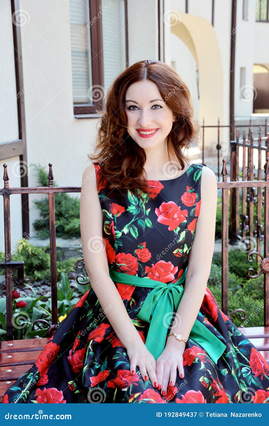 Woman Wear Vintage Dress, Stylish Concept Stock Photo - Image of ladies,  glass: 192849640