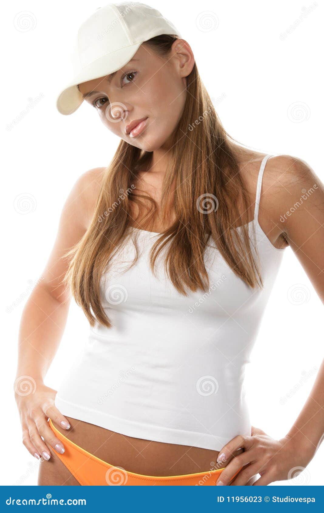 Woman Wearing Baseball Cap Stock Photos - Image: 11956023