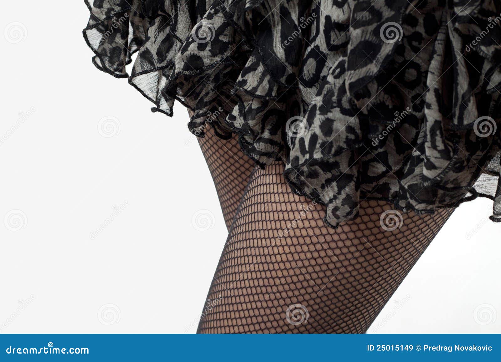 Woman Wearing Stockings Stock Image Image of pattern
