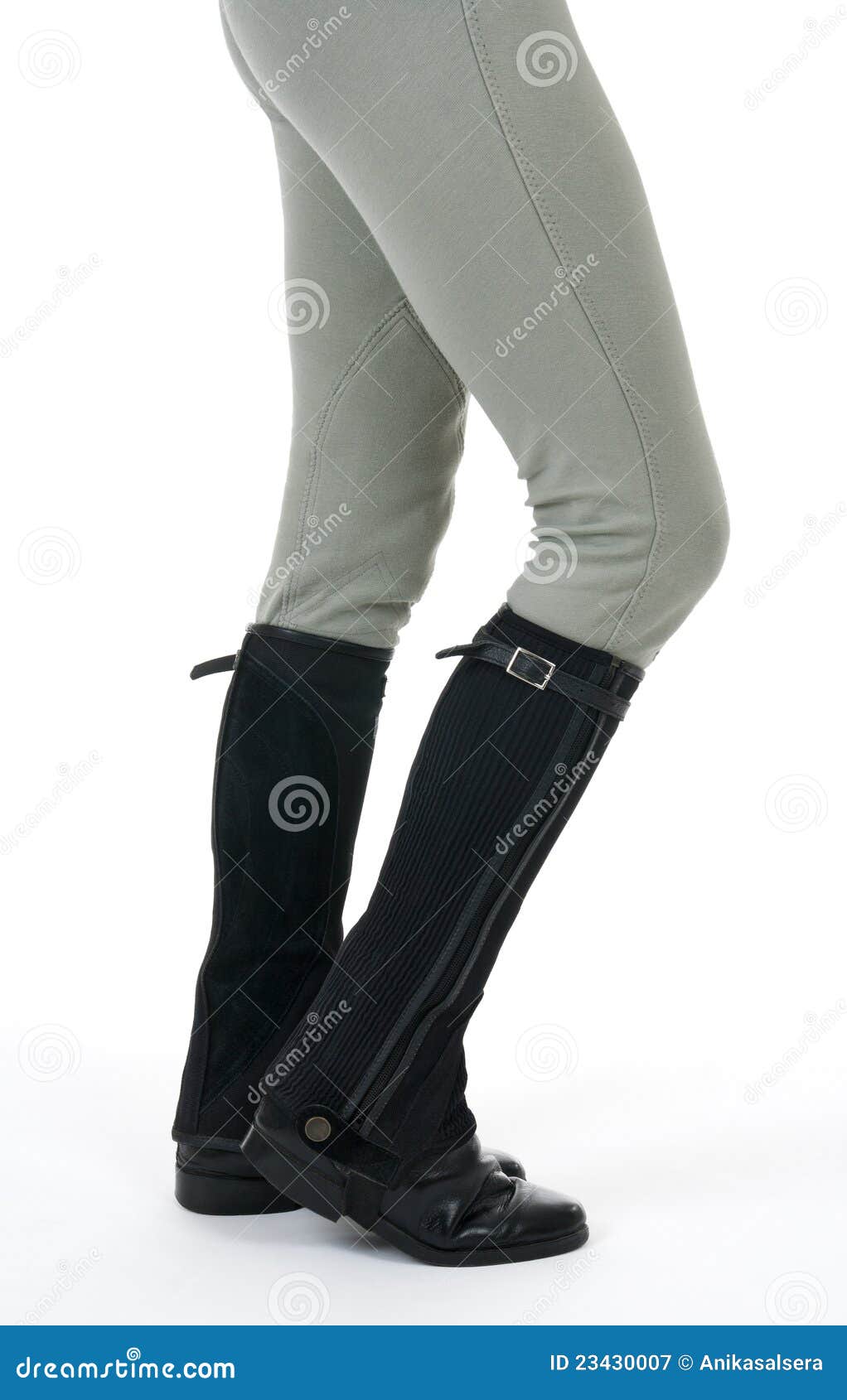 woman wearing horse riding boots and breeches