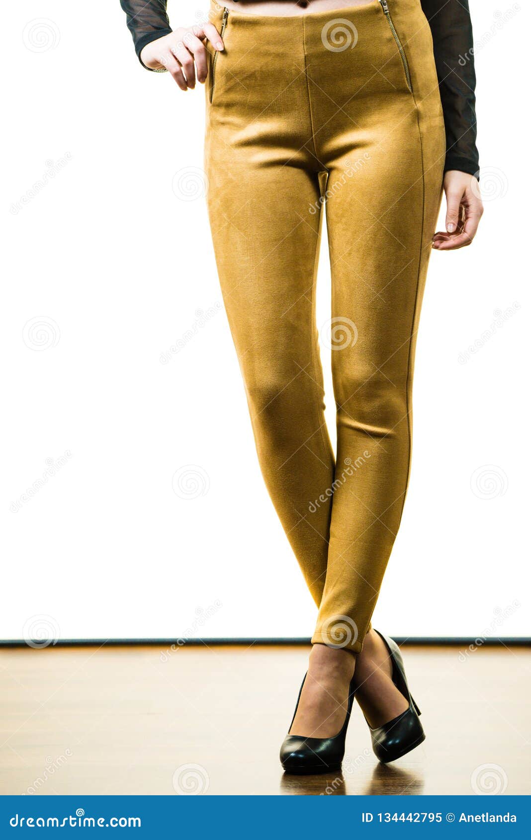 Women wearing tight pants