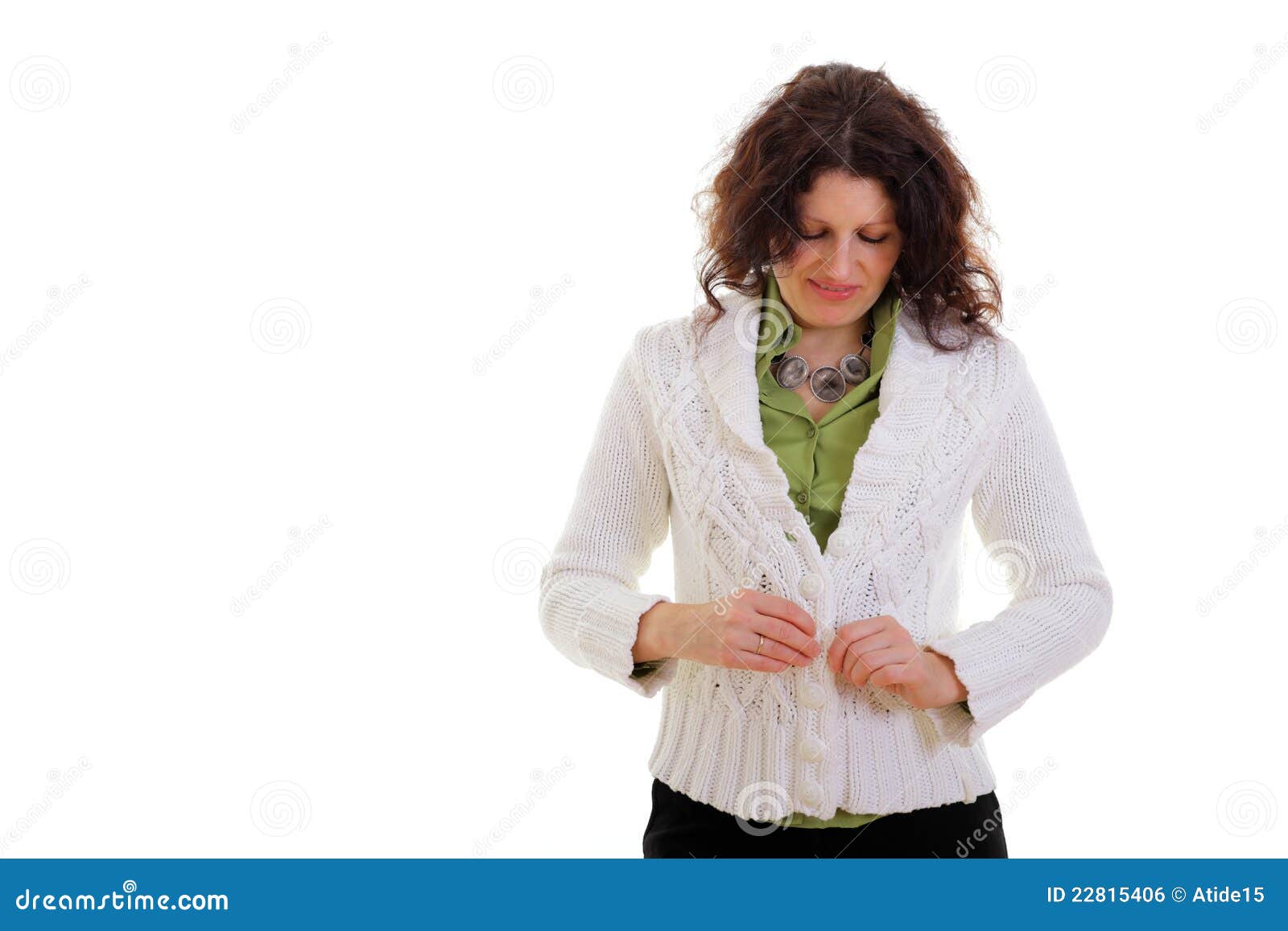 Woman wearing sweater stock photo. Image of woman, clothes 22815406