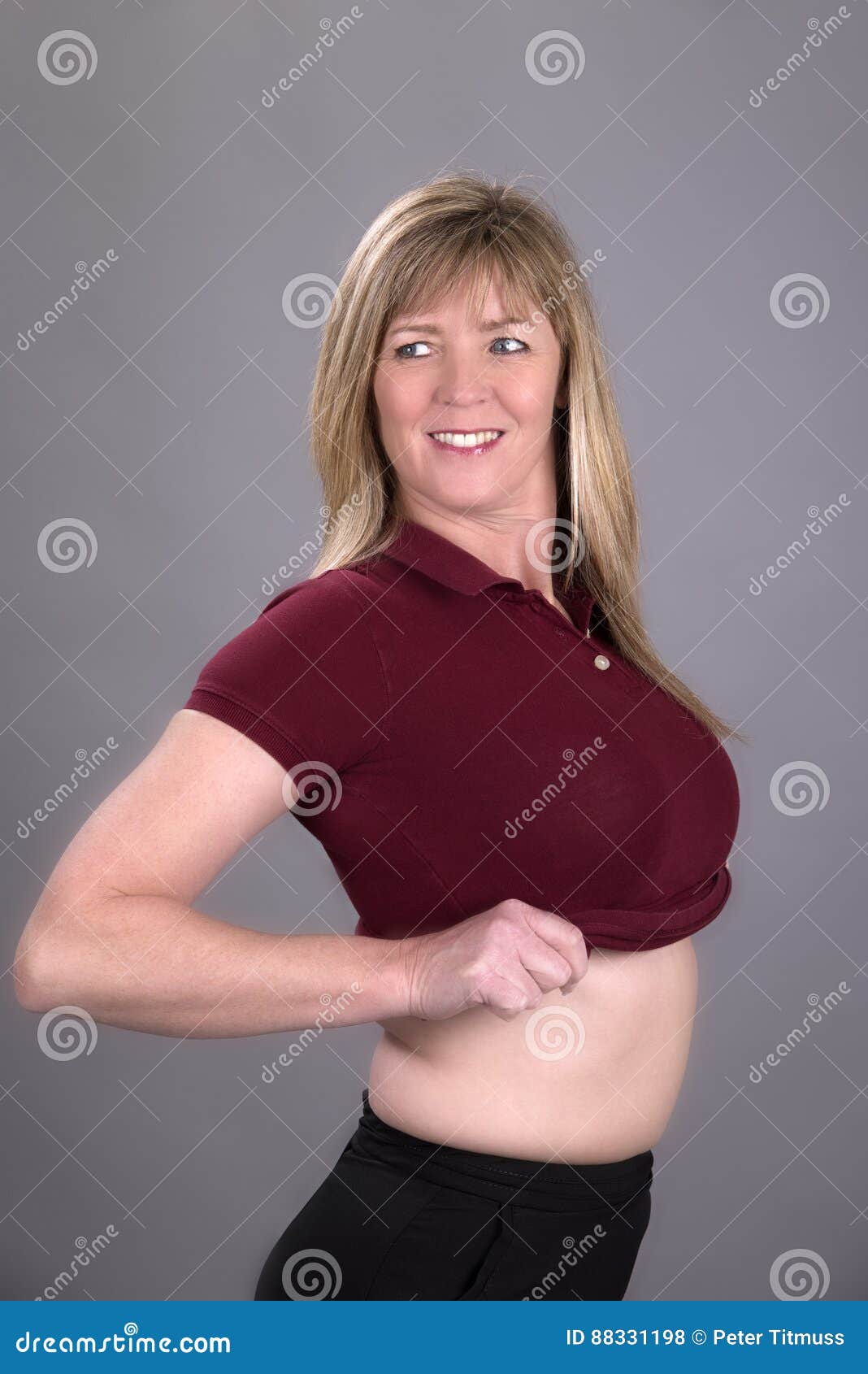 Women wearing tight shirts