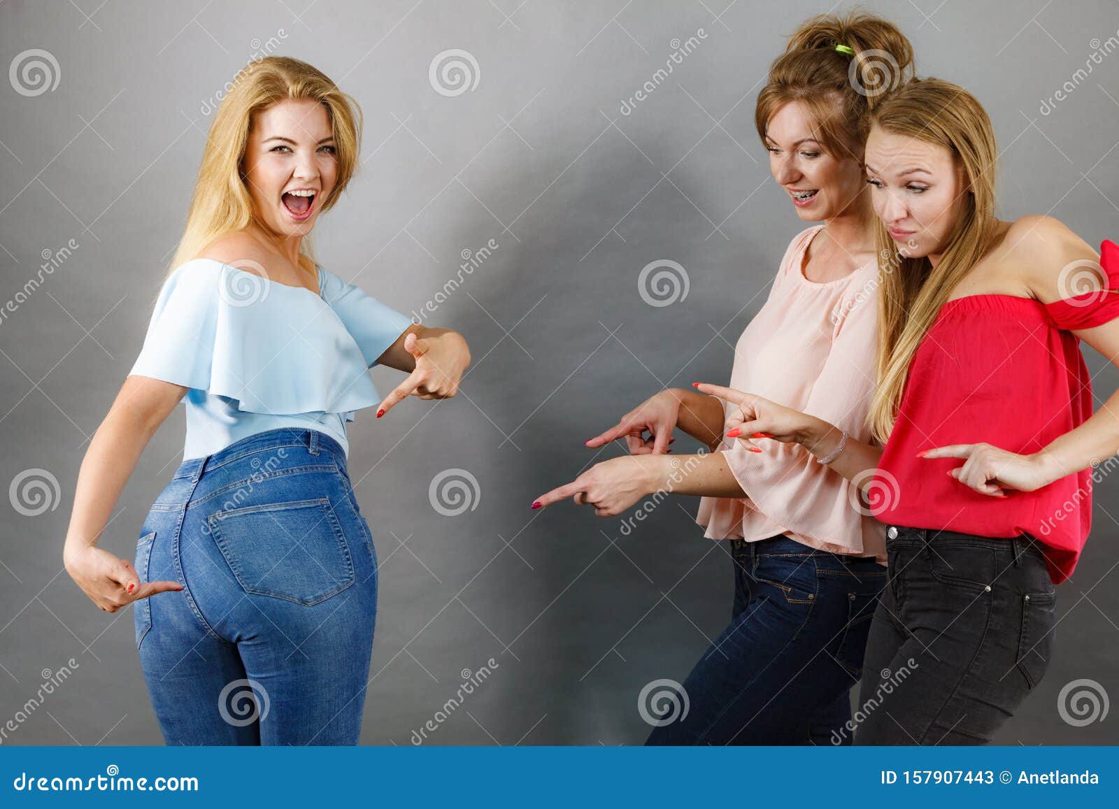 Women showing assholes