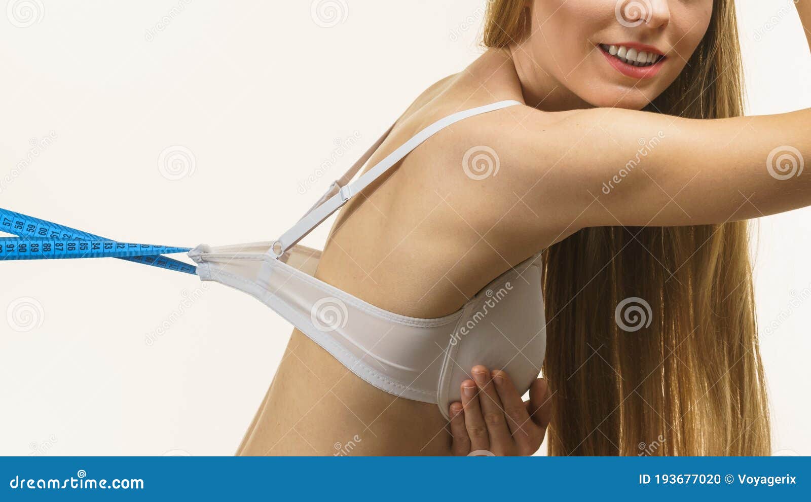 Woman Wearing Too Big Bra, Loose Band Stock Photo - Image of breast, fitting:  193677020