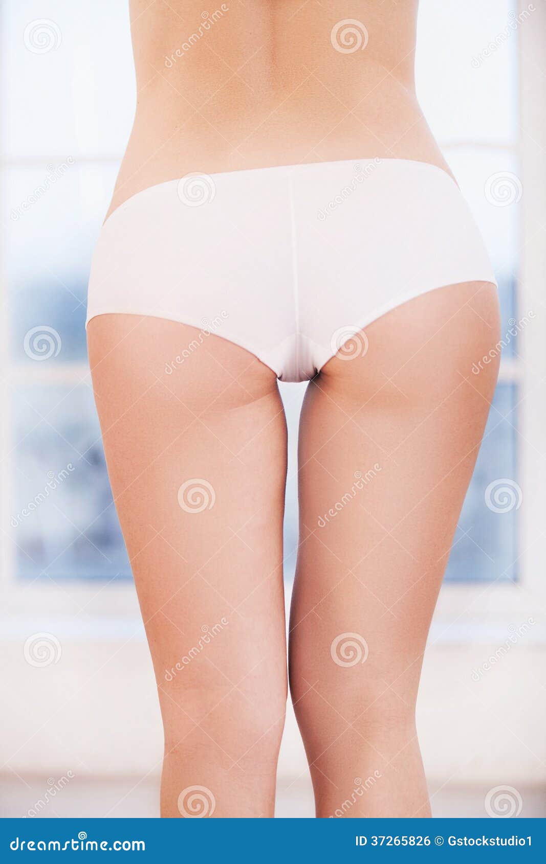 Download Woman in white panties. stock photo. Image of fashion ...