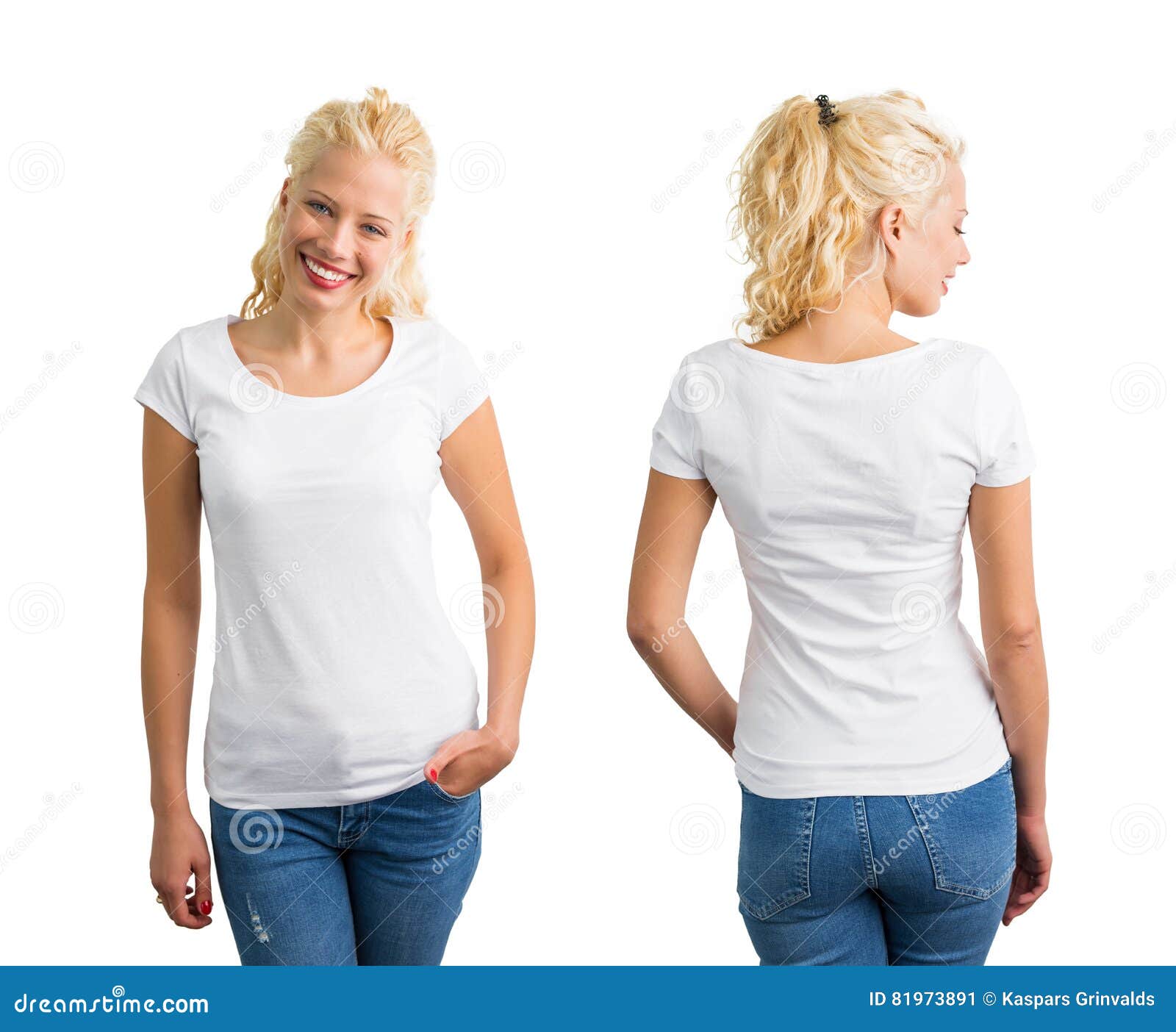 woman in white round neck t-shirt