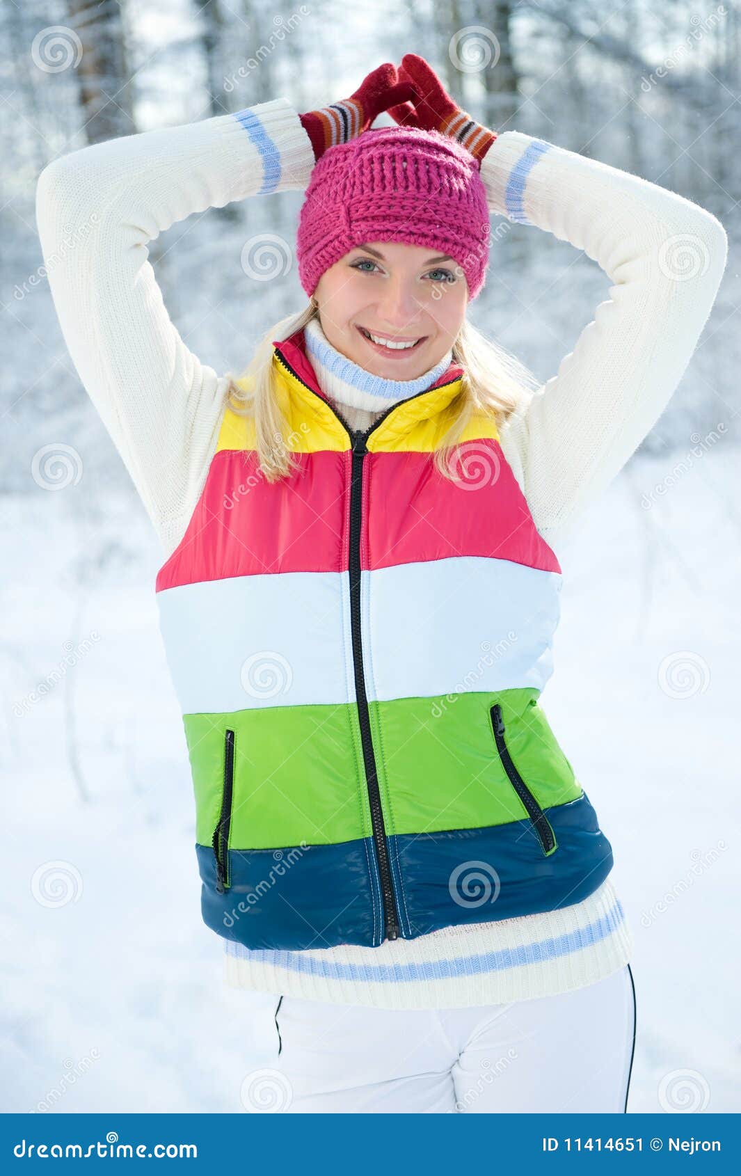 Woman in Winter Clothing Outdoors Stock Image - Image of beauty ...