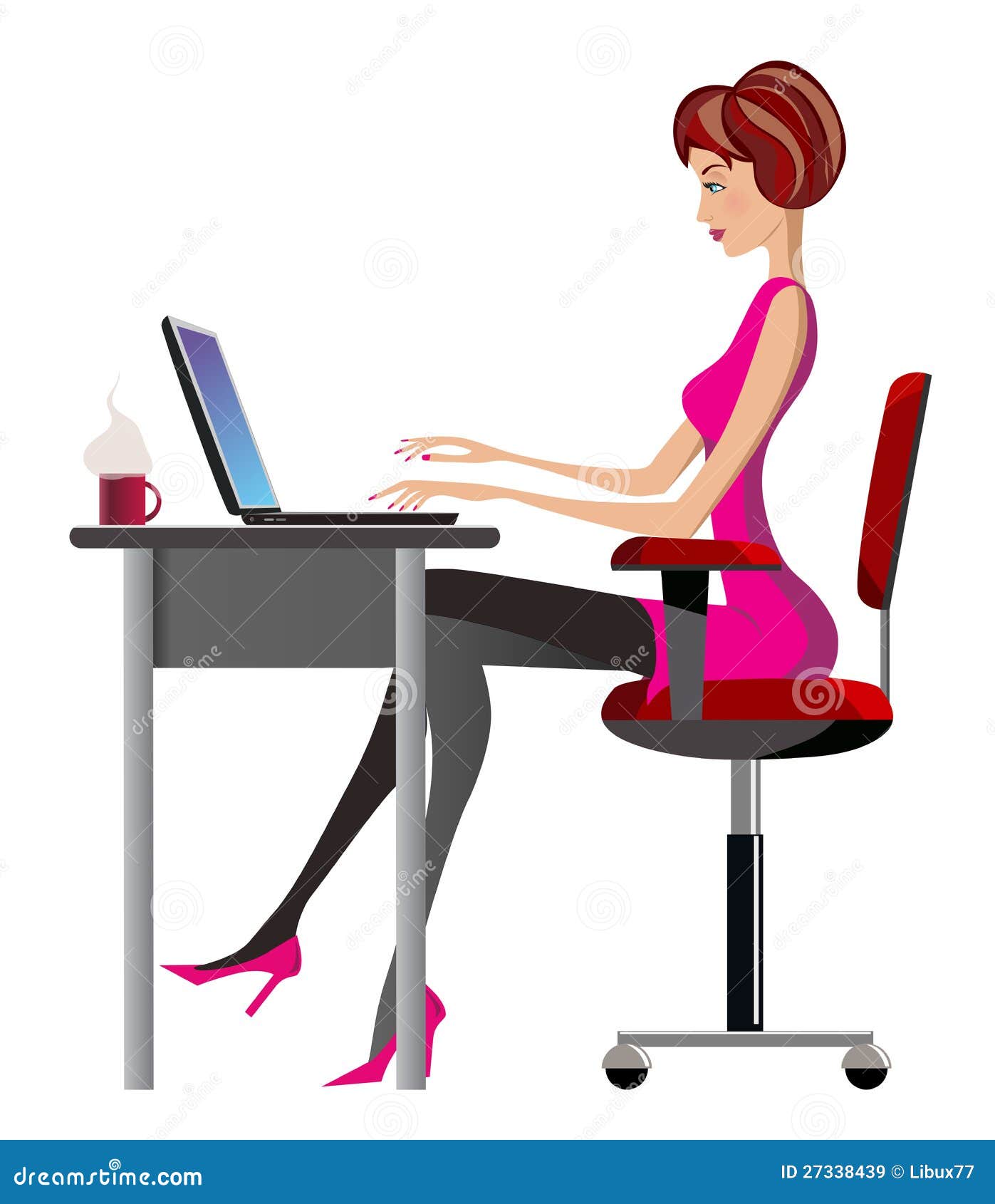 clipart girl at desk - photo #40