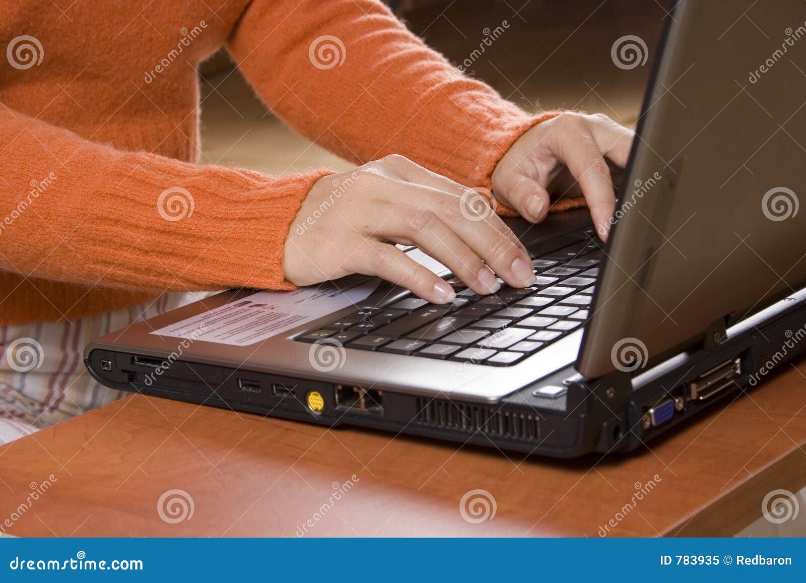 woman working home