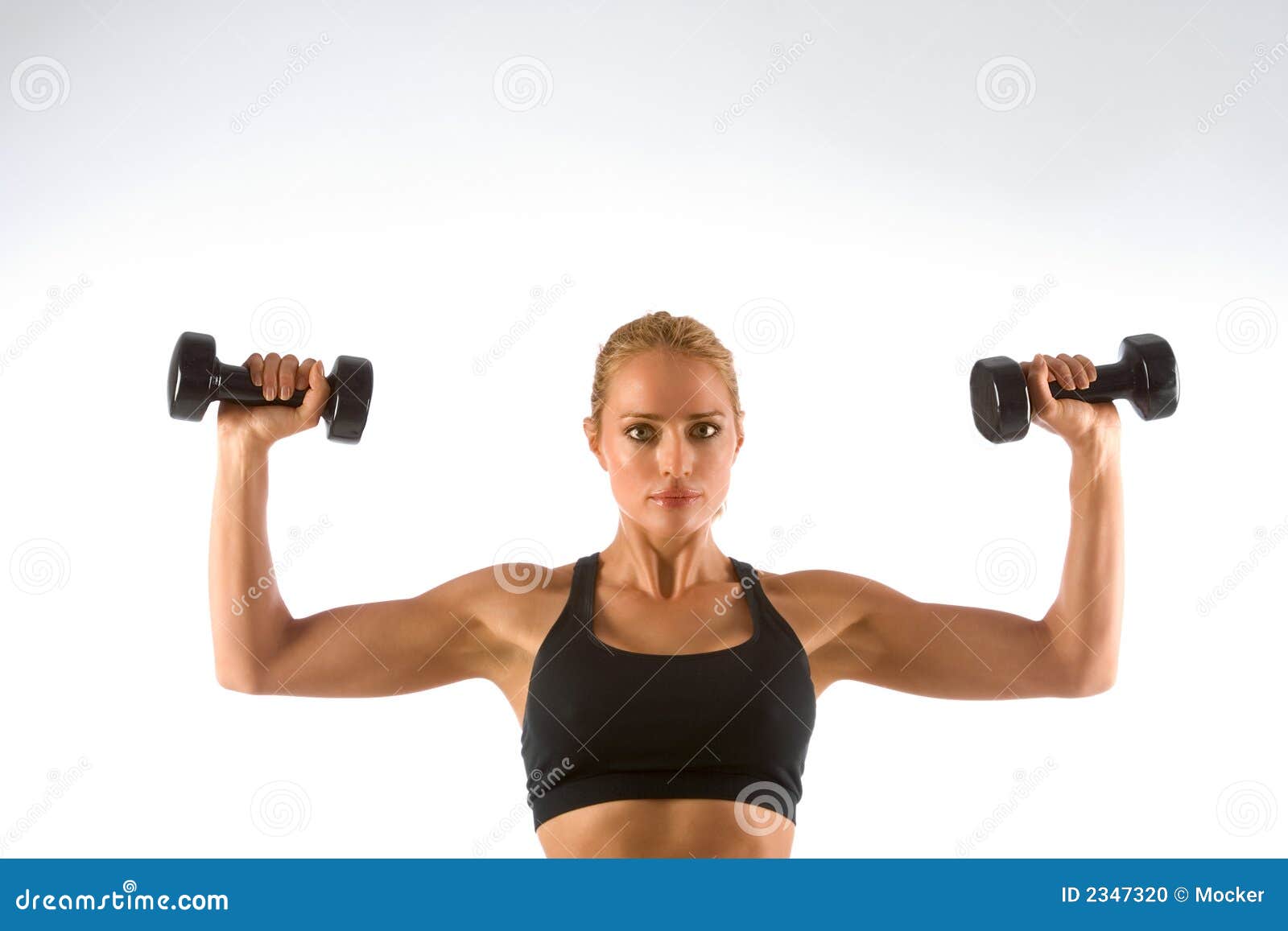 woman working-out lifting