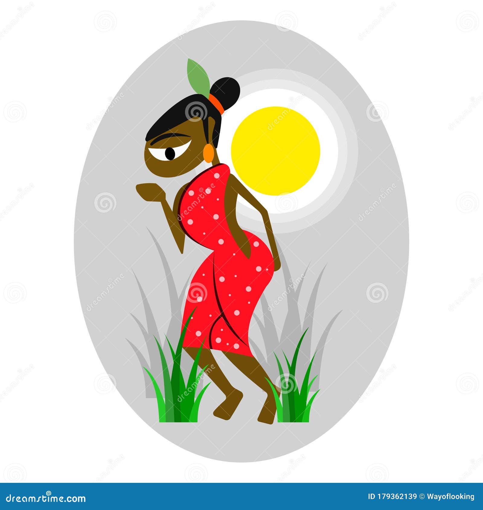 village woman clipart gif