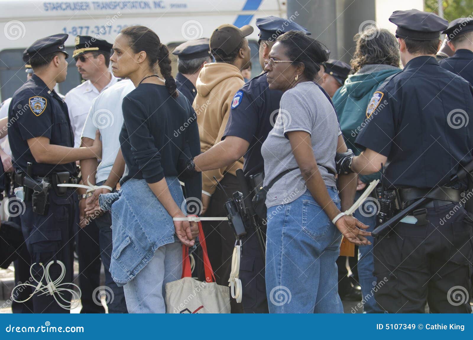 Woman Being Arrested