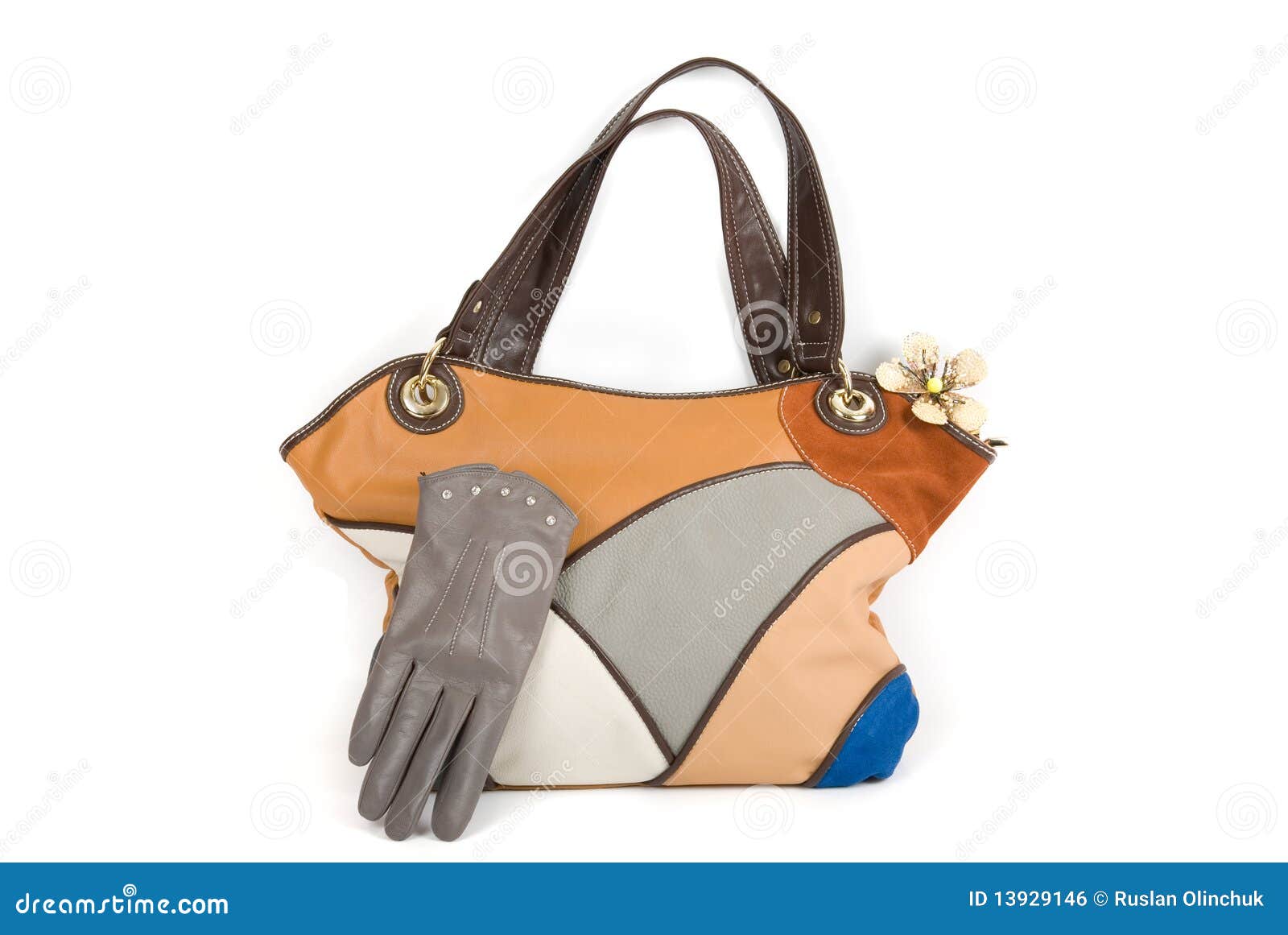 Women bag with gloves stock photo. Image of handbag, luxury 13929146