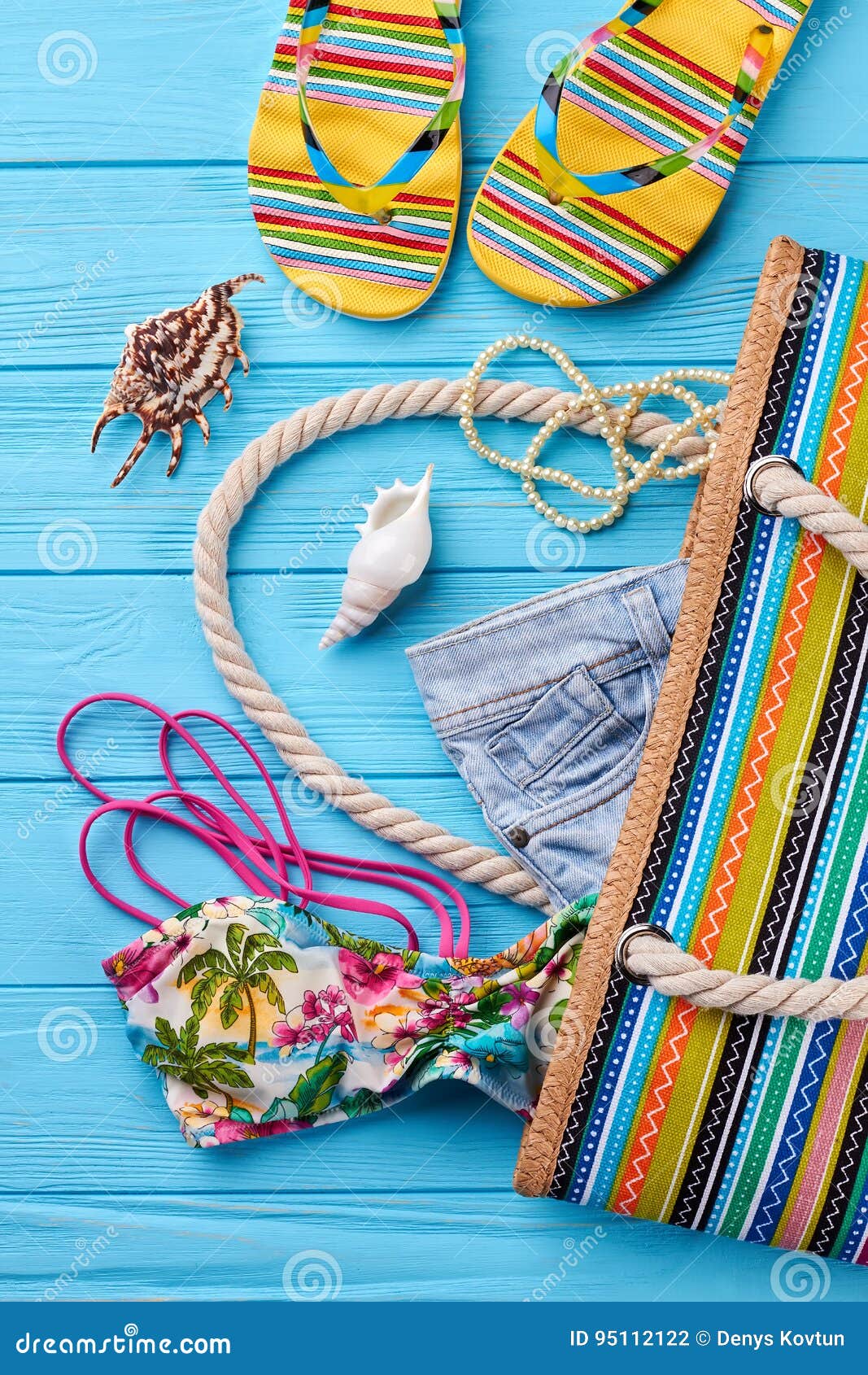 Women Beach Accessories for Sunbath. Stock Photo Image of resort