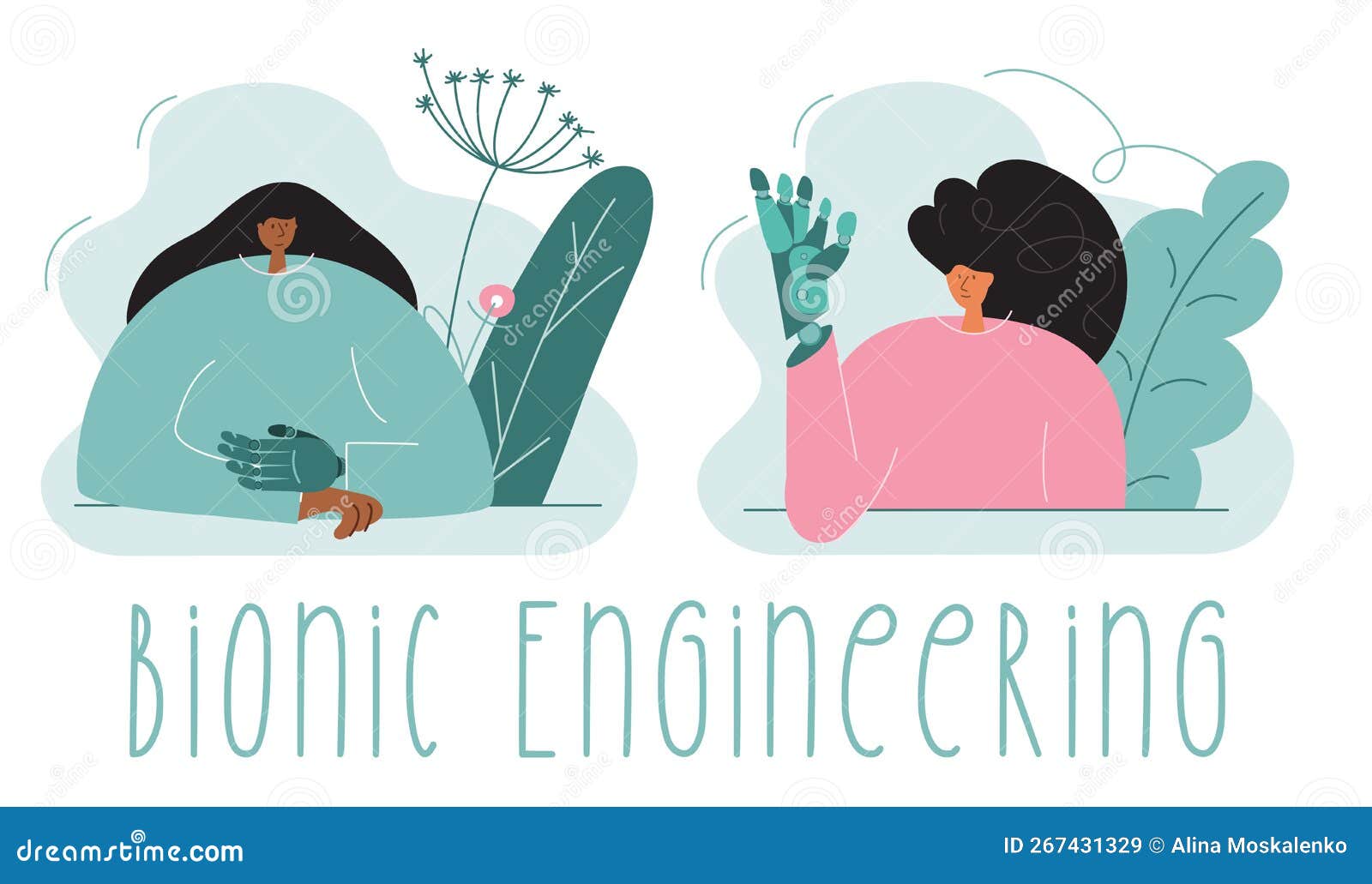 The Women Birth Anomaly Has Titanium Arm. Women with Disability Has