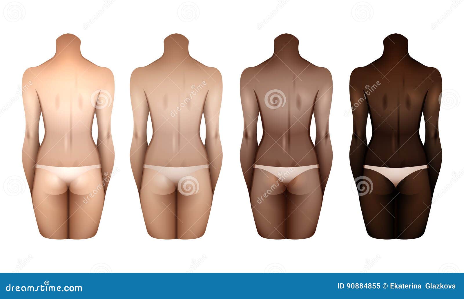 Female Body Templates Stock Illustration - Download Image Now