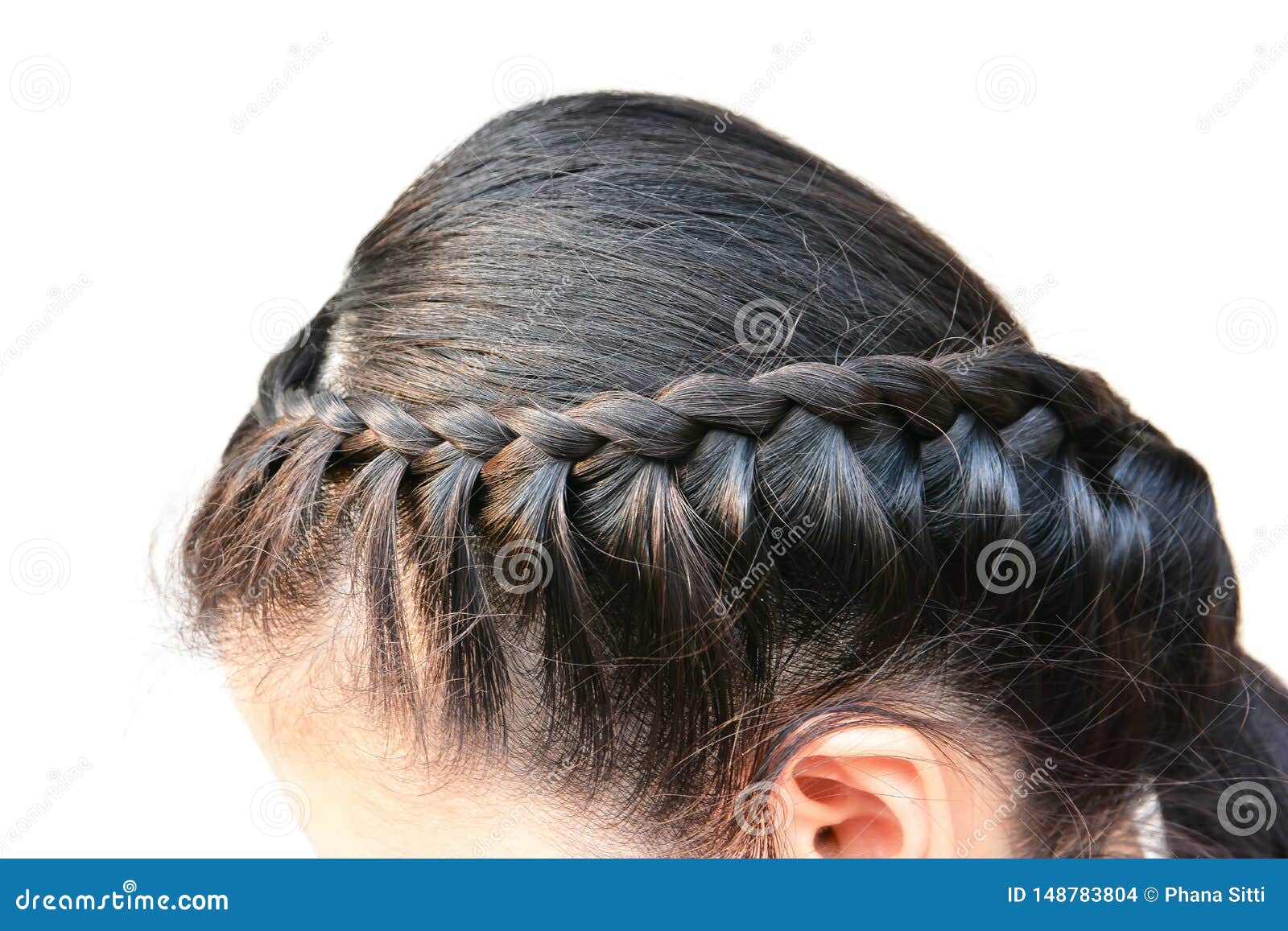 Naked Women White Braid