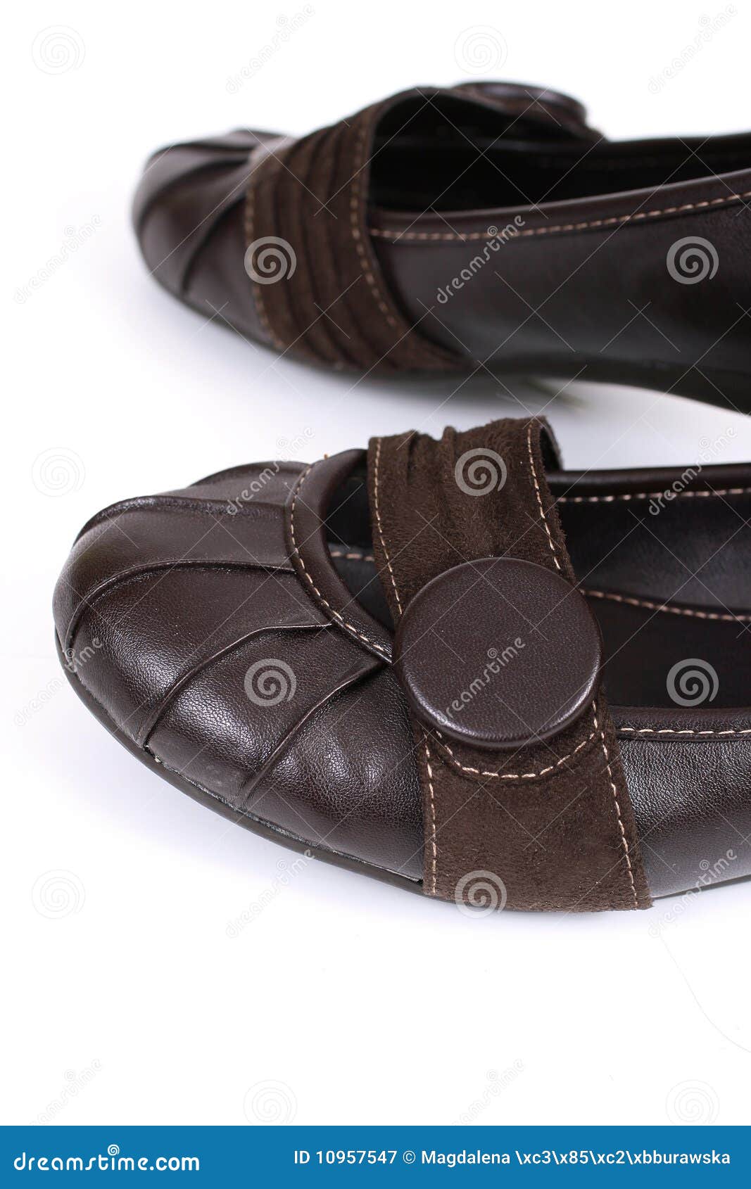 Women brown shoes stock image. Image of formal, fashion 10957547