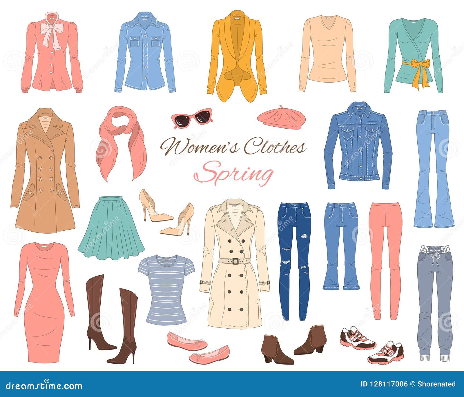Spring Outfit Stock Illustrations – 8,320 Spring Outfit Stock Illustrations,  Vectors & Clipart - Dreamstime