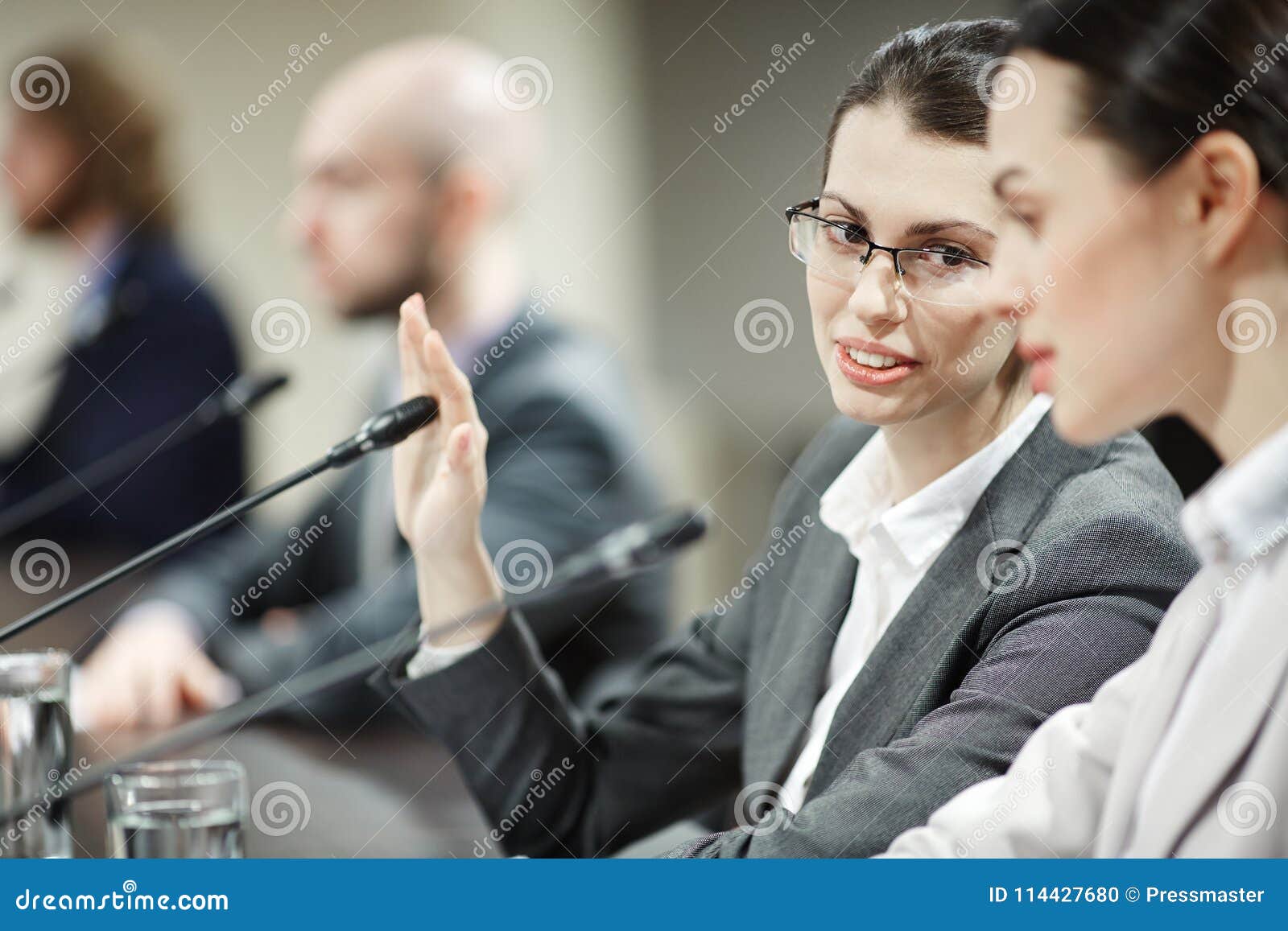 Women at conference stock photo. Image of confident - 114427680