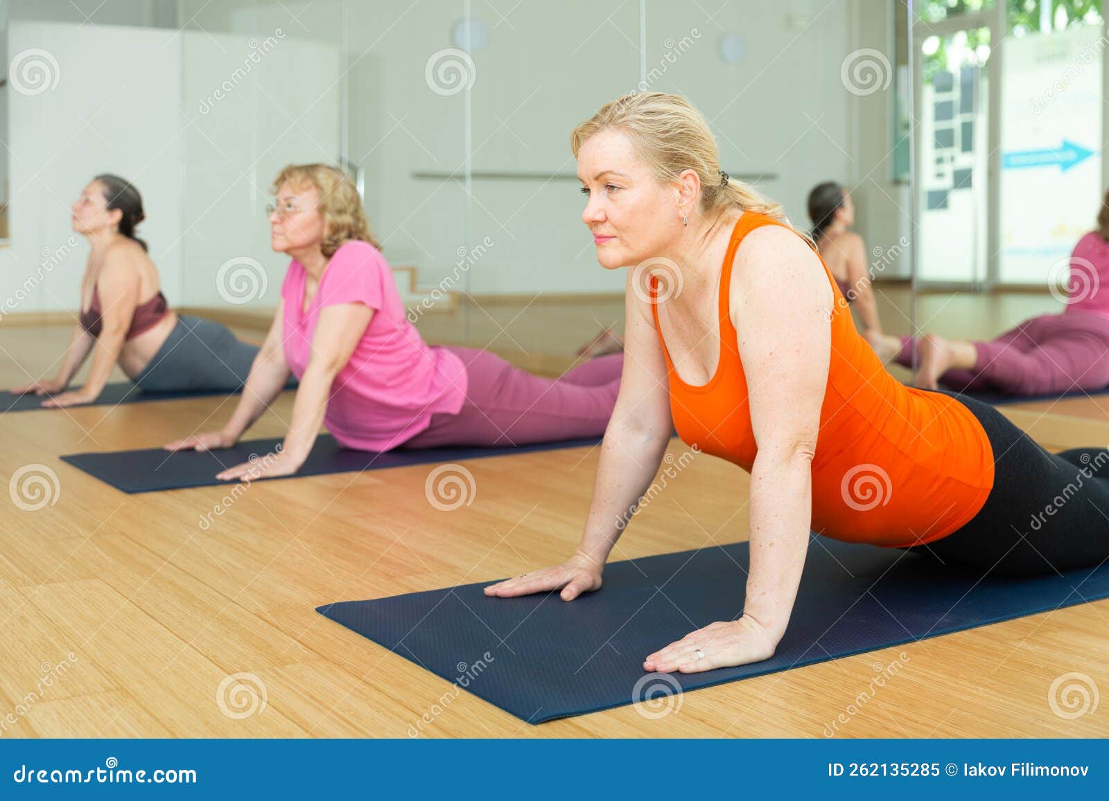 Women Are Doing Upward facing Dog Pose Stock Image Image Of women-are-doing-upward-facing-dog-pose-stock-image-image-of
