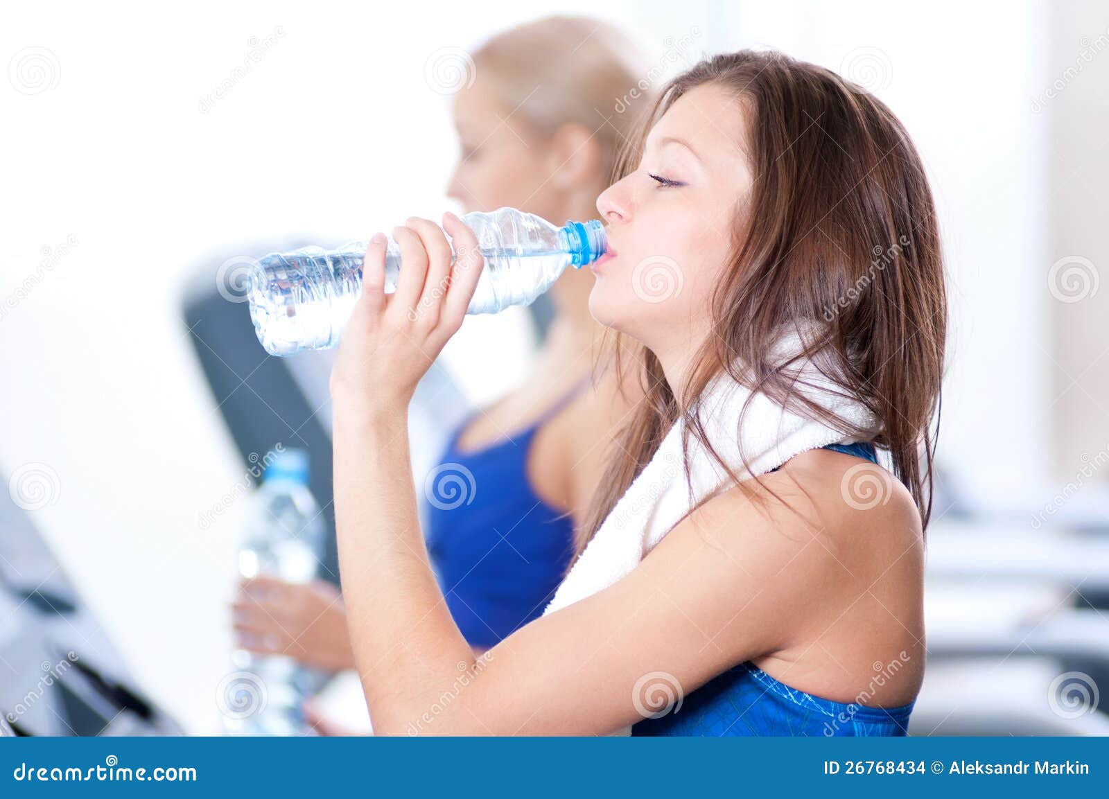 Women Drinking Water after Sports Stock Photo Image of girl, physical